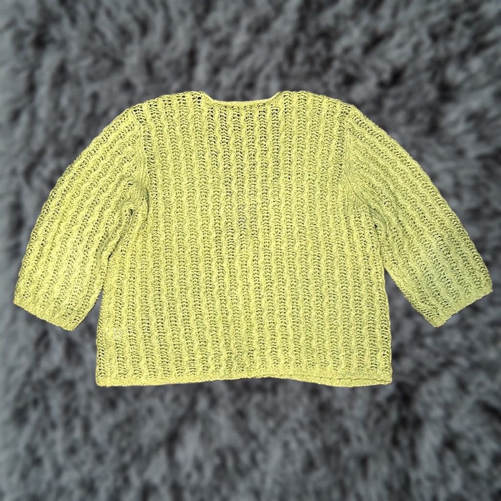 J. Jill J. Jill Knit Single Button Cardigan Sweater Large Women Green Cardigan Sweater L Womens Size L / US 10 / IT 46 - 1 Thumbnail