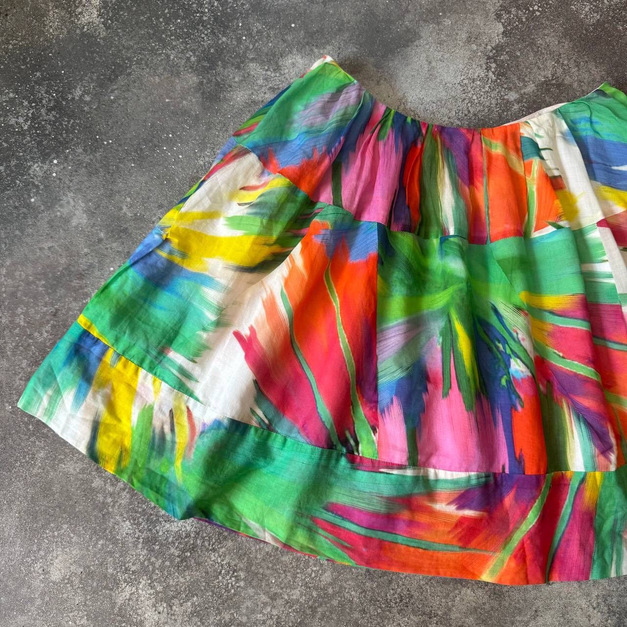 Iceberg × Vintage ICEBERG Vintage Colourful Pleated Skirt Size 28" / US 6 / IT 42 - 2 Thumbnail