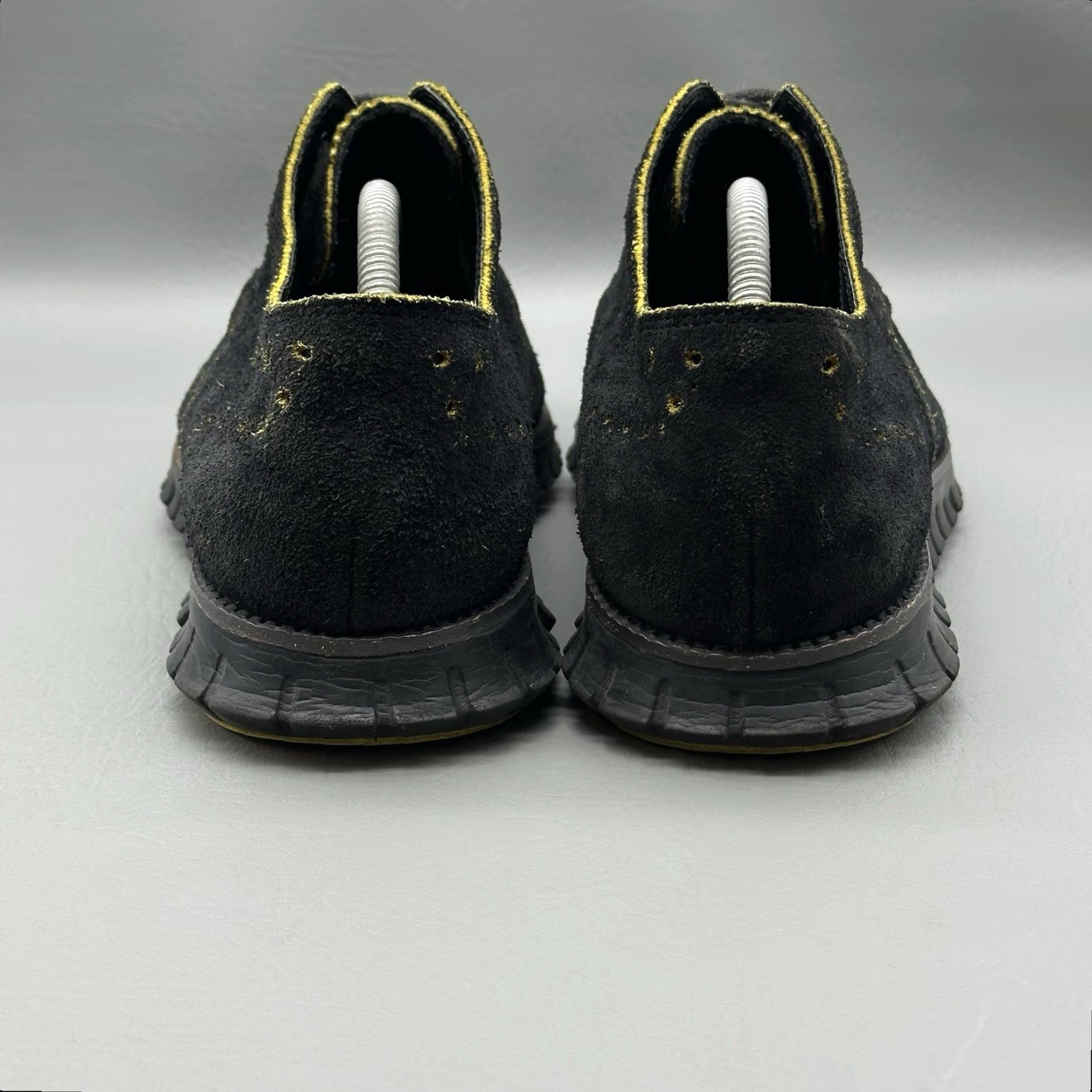 Cole Haan Cole Haan Grand OS Mens Size 10.5 M Black Suede Wingtip Oxford Sneaker C22035 Size US 11 / EU 44 - 2 Thumbnail
