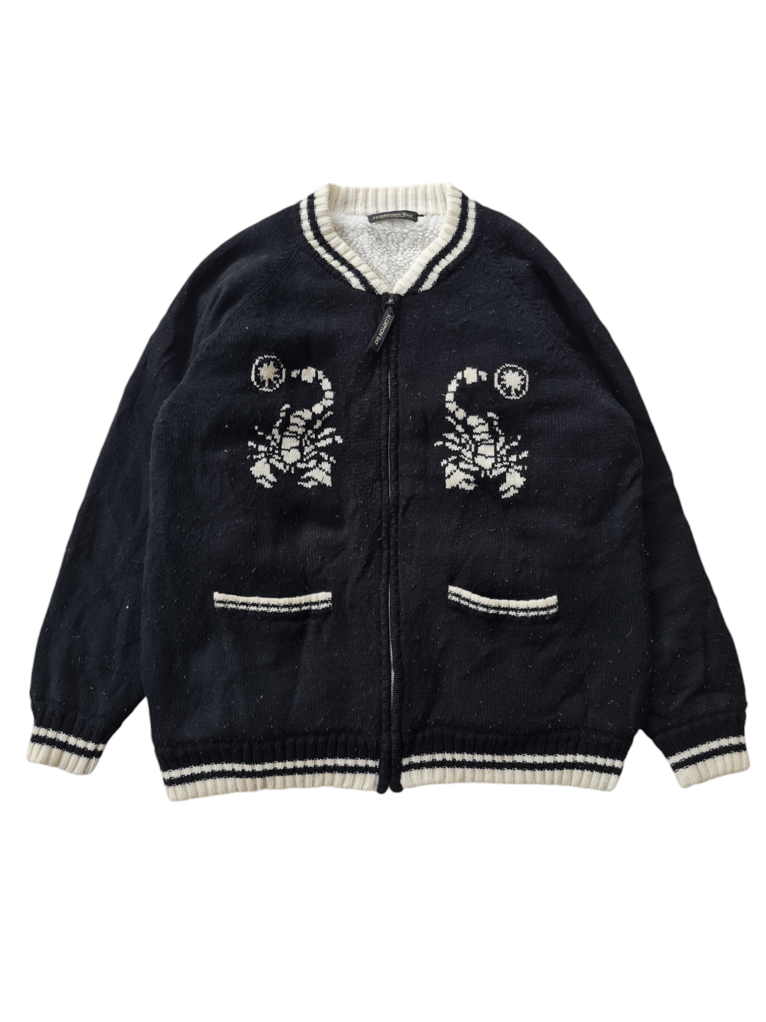Vintage ✅️Vintage Scorpion Bay Varsity Wool Jacket Size US L / EU 52-54 / 3 - 3 Thumbnail