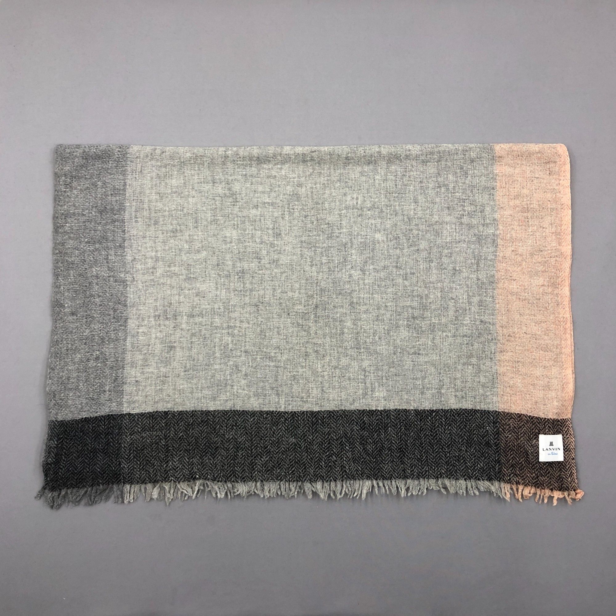 Lanvin Vintage Lanvin Scarf Wool Cashmere Winter Shawl Neck Scarves Size ONE SIZE - 5 Thumbnail