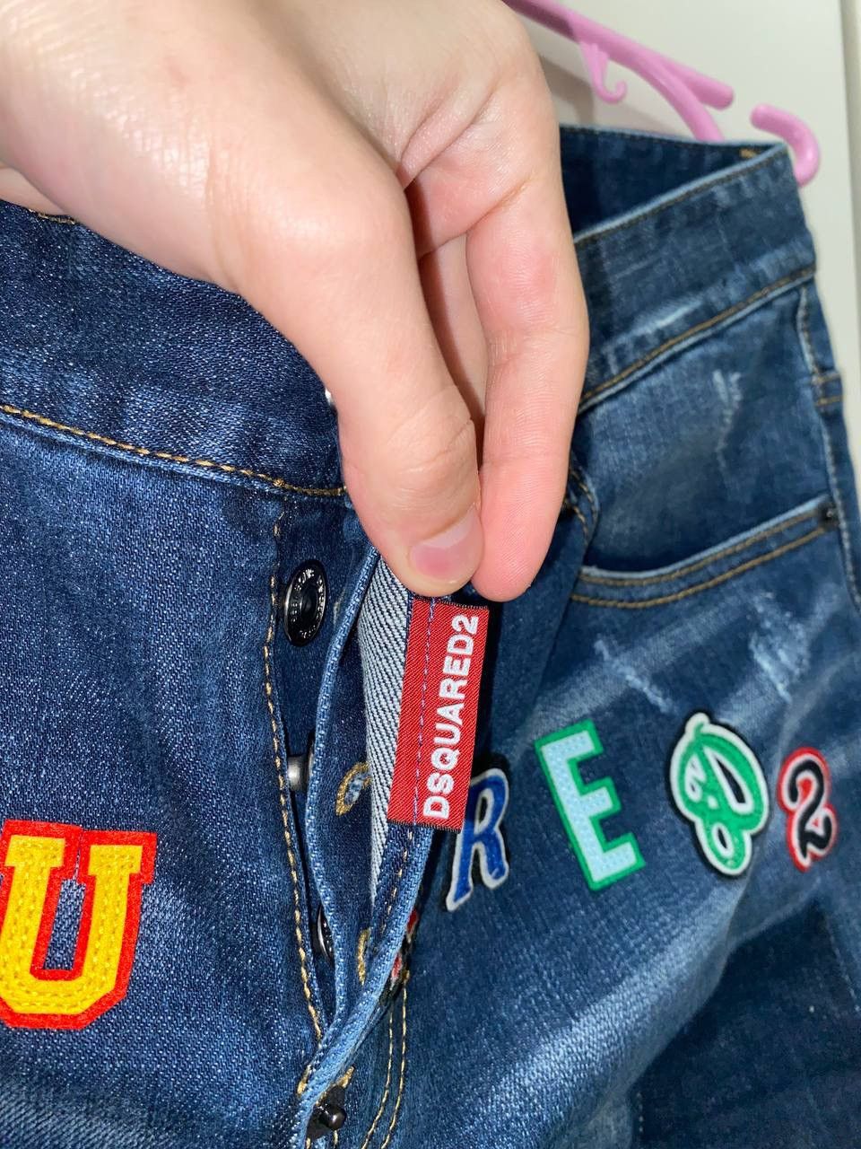 Dsquared2 × Vintage Dsquared2 Denim pants distressed mutli logo big logo Size US 32 / EU 48 - 8 Thumbnail