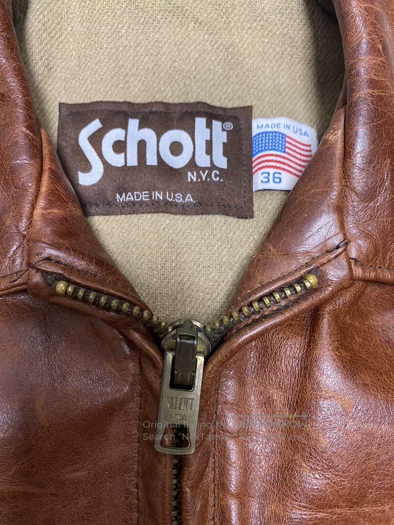 Schott Schott Leather coat Size US S / EU 44-46 / 1 - 3 Thumbnail