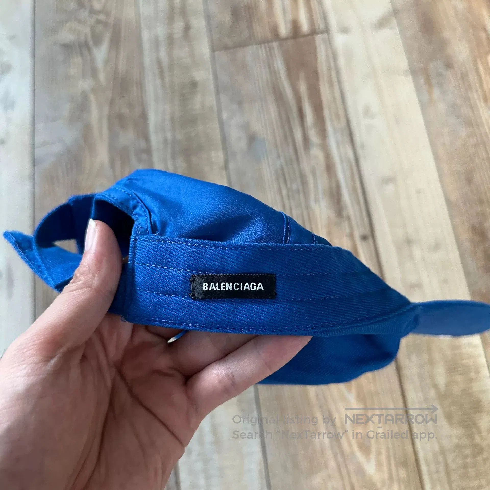 Balenciaga Balenciaga Embroidered Logo Sky Blue Cap. Size ONE SIZE - 4 Thumbnail