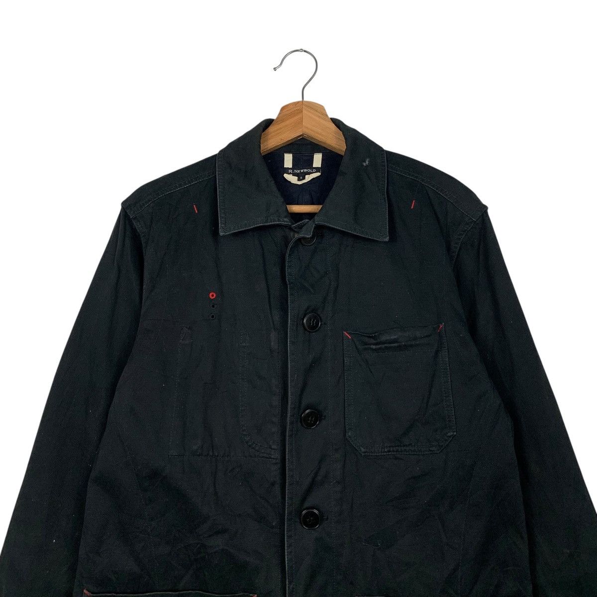 Japanese Brand R.NEWBOLD Button Casual Jacket Three Pockets #2121-C93 Size US L / EU 52-54 / 3 - 2 Thumbnail