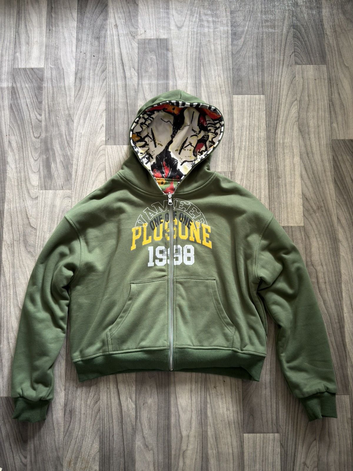 Plus One Clothing Vxmeee X Plus One Green Reversible Hoodie Size US M / EU 48-50 / 2 - 3 Thumbnail