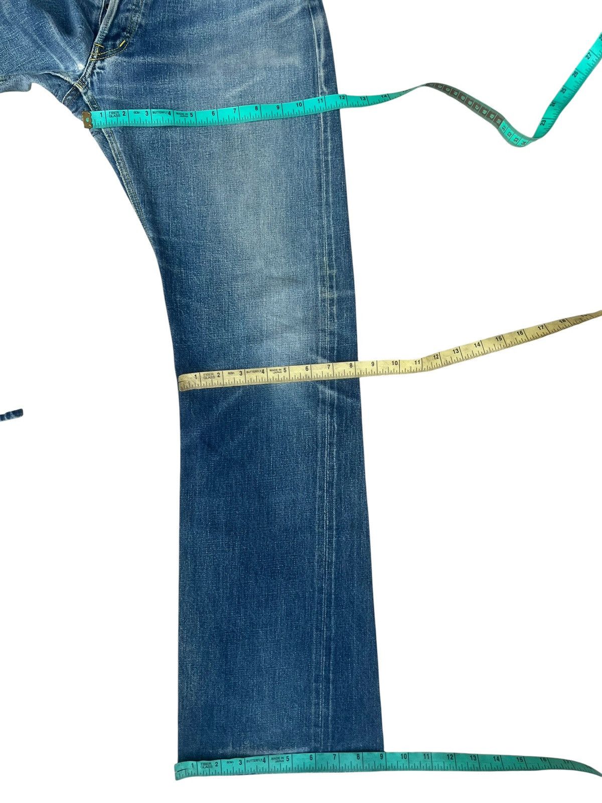 KATO Vintage Kato Japan Ripped Distressed Faded Denim Flare Jeans Size US 31 - 5 Thumbnail