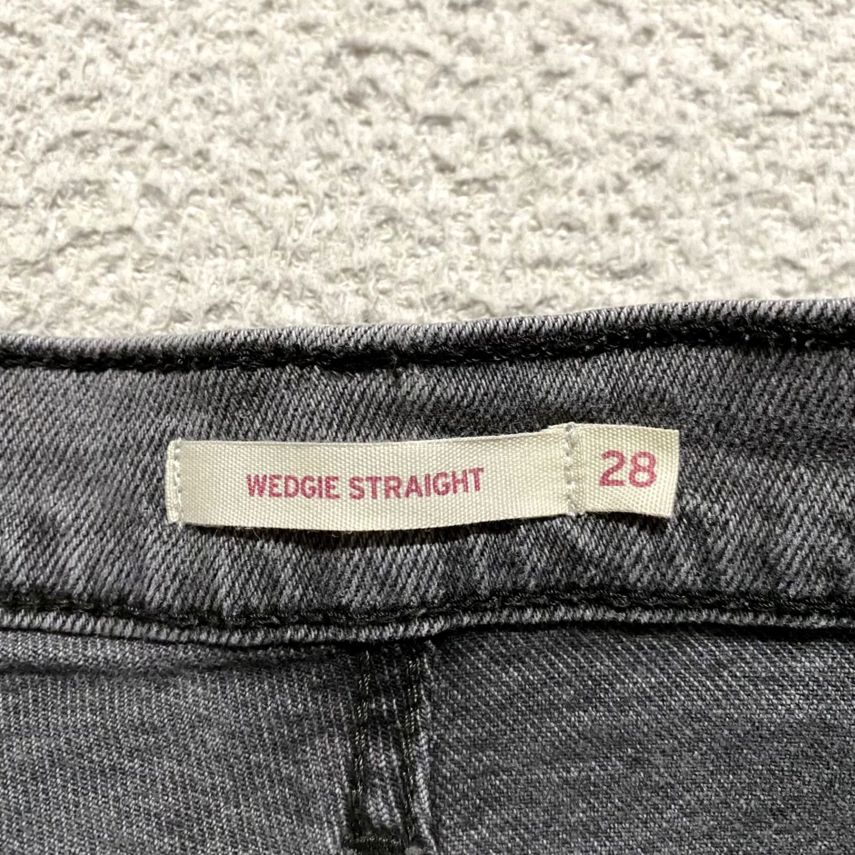 Levi's Levi's Womens Jeans Gray Denim Wedgie Straight Button Fly Medium Wash 90s Size 28" / US 6 / IT 42 - 4 Thumbnail