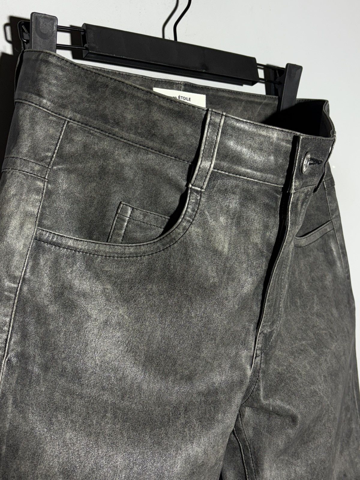 Isabel Marant Isabel Marant Étoile Taro Trousers Lamb Leather Pants Size 26" / US 2 / IT 38 - 11 Thumbnail