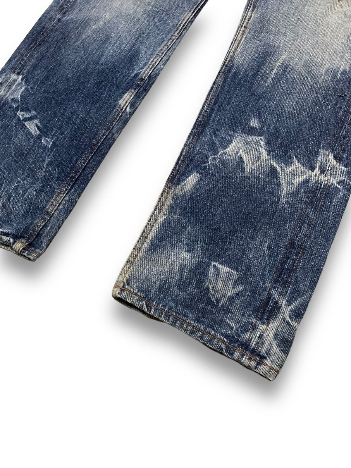 Hysteric Glamour Vintage Sacrifice Japan Selvedge Acid Wash Buckle Back Jeans Size US 30 / EU 46 - 11 Thumbnail