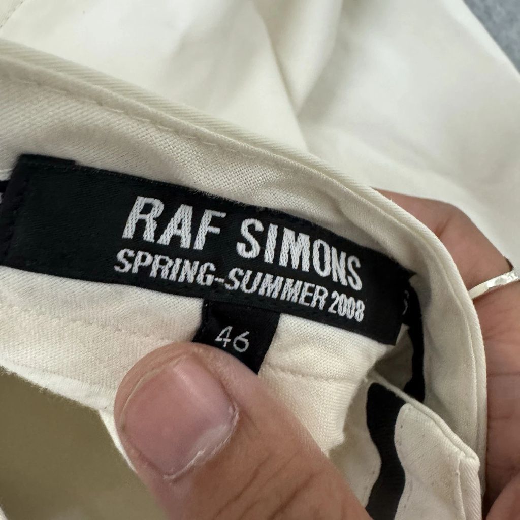 Raf Simons Archive Raf Simons SS08 White Pants Trousers Size US 30 / EU 46 - 5 Thumbnail