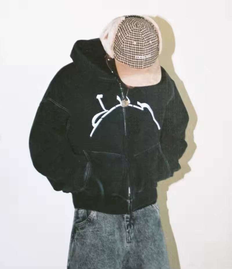 Japanese Brand × Vintage zippered hooded sweatshirt Size US L / EU 52-54 / 3 - 1 Thumbnail