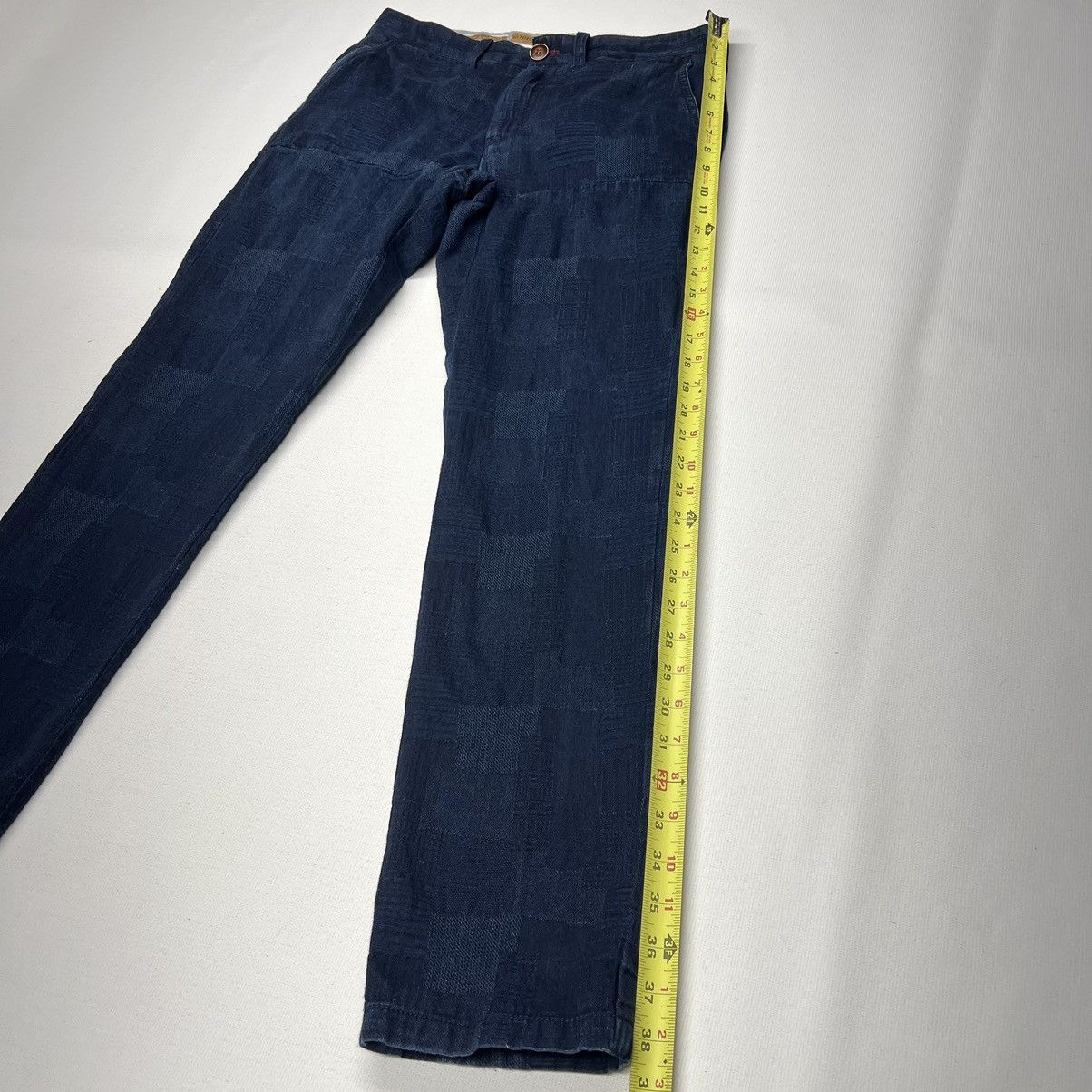 Other Nifty Genius Pants Blue Patch Chino Dress Button Navy Casual Size US 28 / EU 44 - 15 Thumbnail