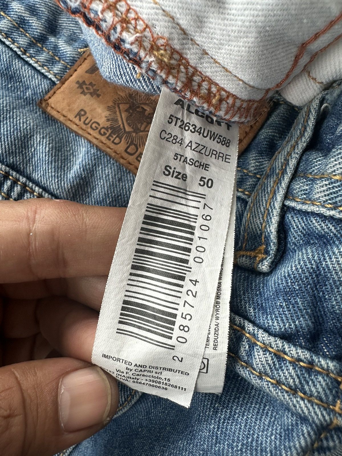 Japanese Brand Alcott Rugged Denim Distressed Washed Denim D105 Size US 34 / EU 50 - 15 Thumbnail