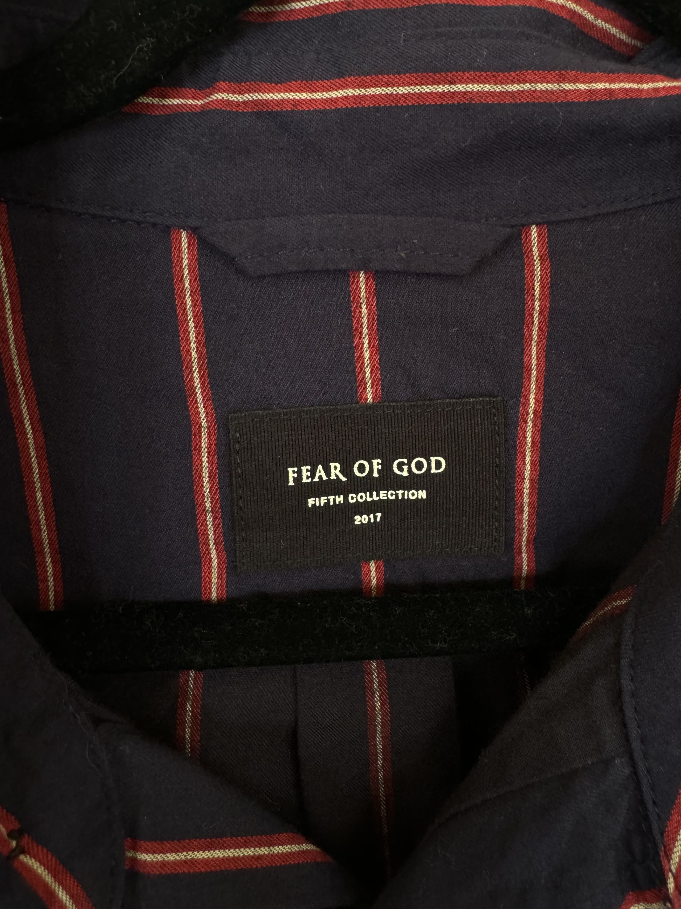 Fear of God Fear Of God Striped Button Down 5th Collection Size US L / EU 52-54 / 3 - 4 Thumbnail