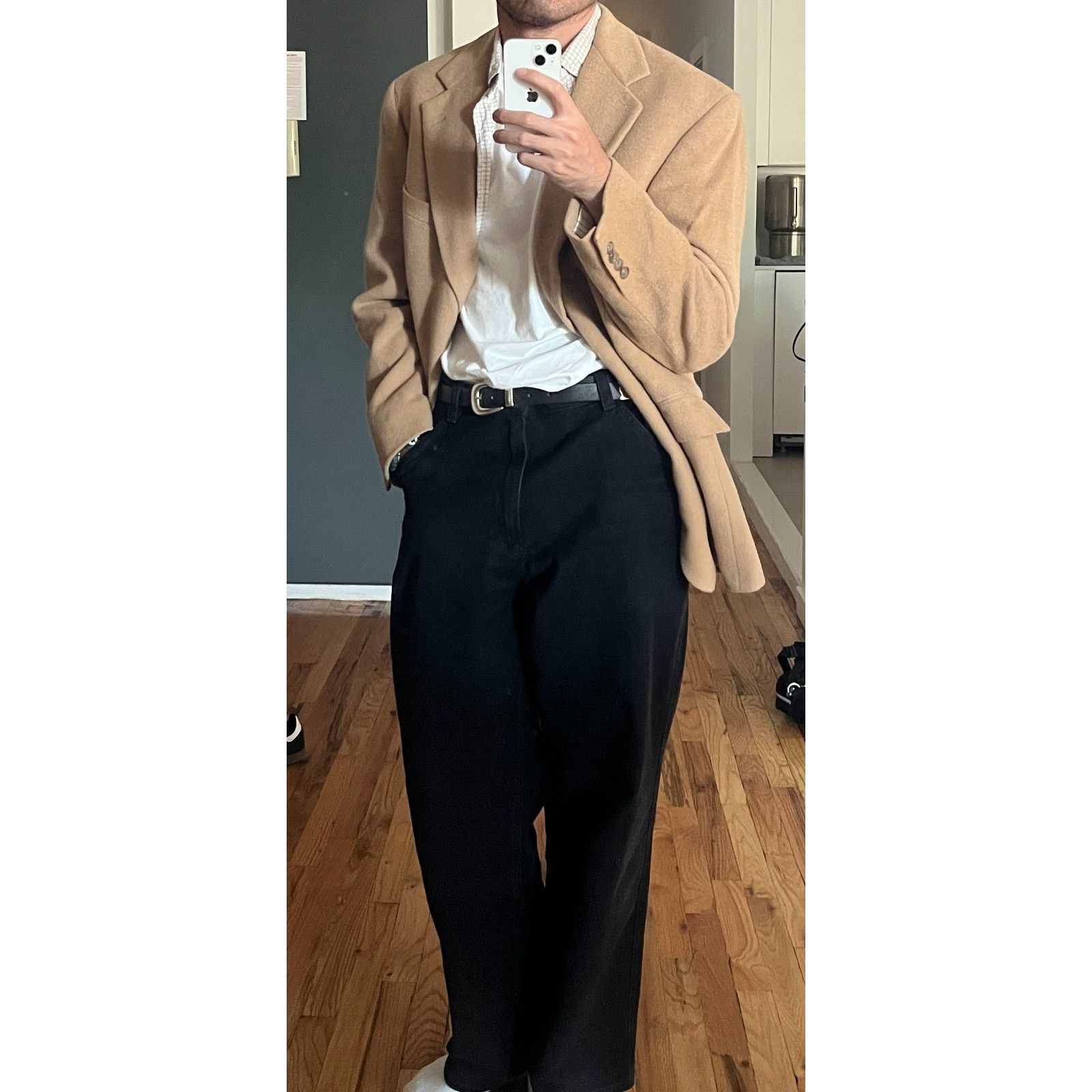 Polo Ralph Lauren VTG Polo Ralph Lauren Blazer Mens 40R Tan Camel Hair Size 40R - 5 Thumbnail