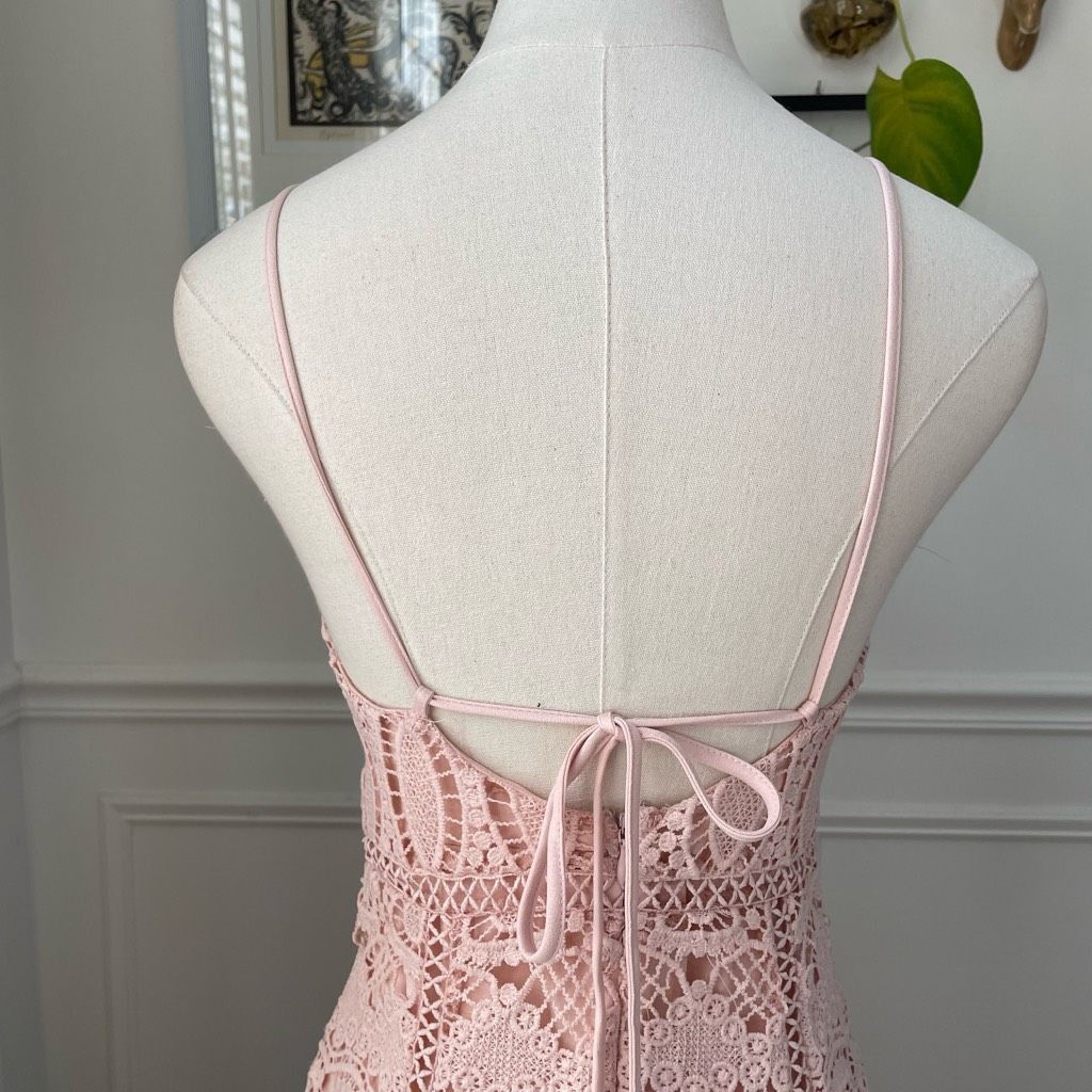 Other J.O.A. Ballet Blush Pink Crochet Lace Dress XS Size XS / US 0-2 / IT 36-38 - 6 Thumbnail