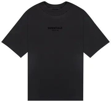 sz L FOG Essentials Small Logo Tee Jet Black (FW23)