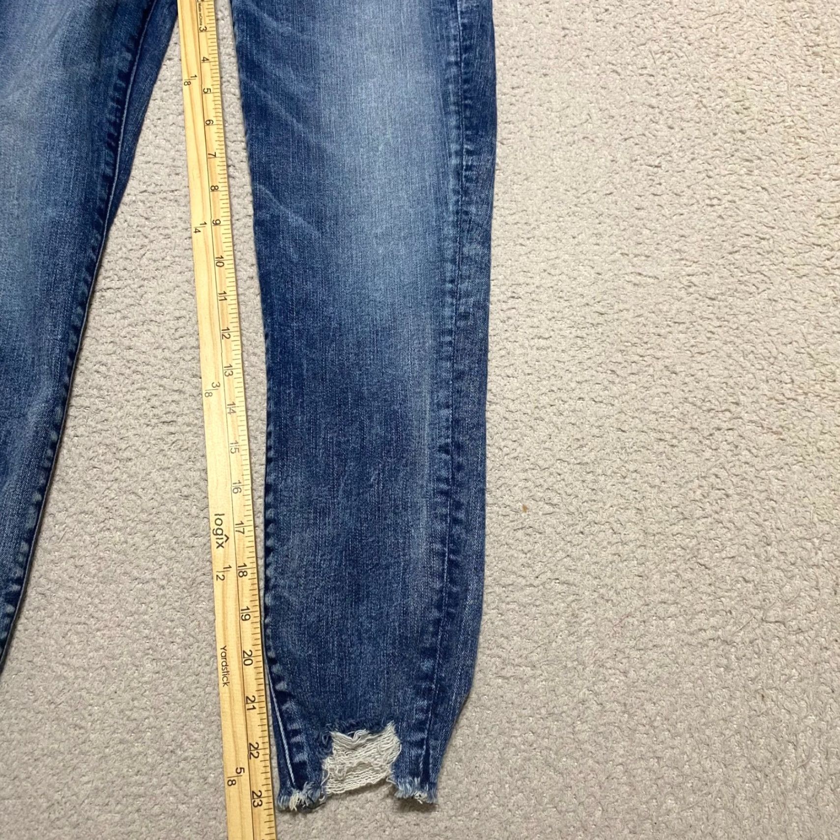 American Eagle Outfitters American Eagle Jeans Womens sz 4P Blue Denim Medium Wash High Rise Jegging Size 27" / US 4 / IT 40 - 6 Thumbnail