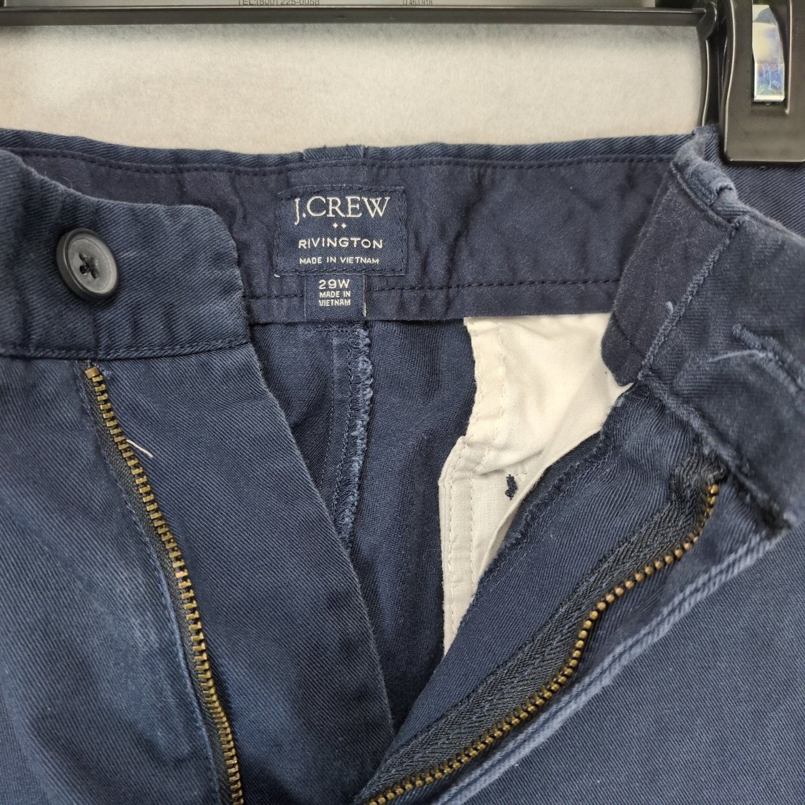 J.Crew J Crew Rivington Men's 29x11 Chino Shorts, Navy Blue Size US 29 - 3 Thumbnail