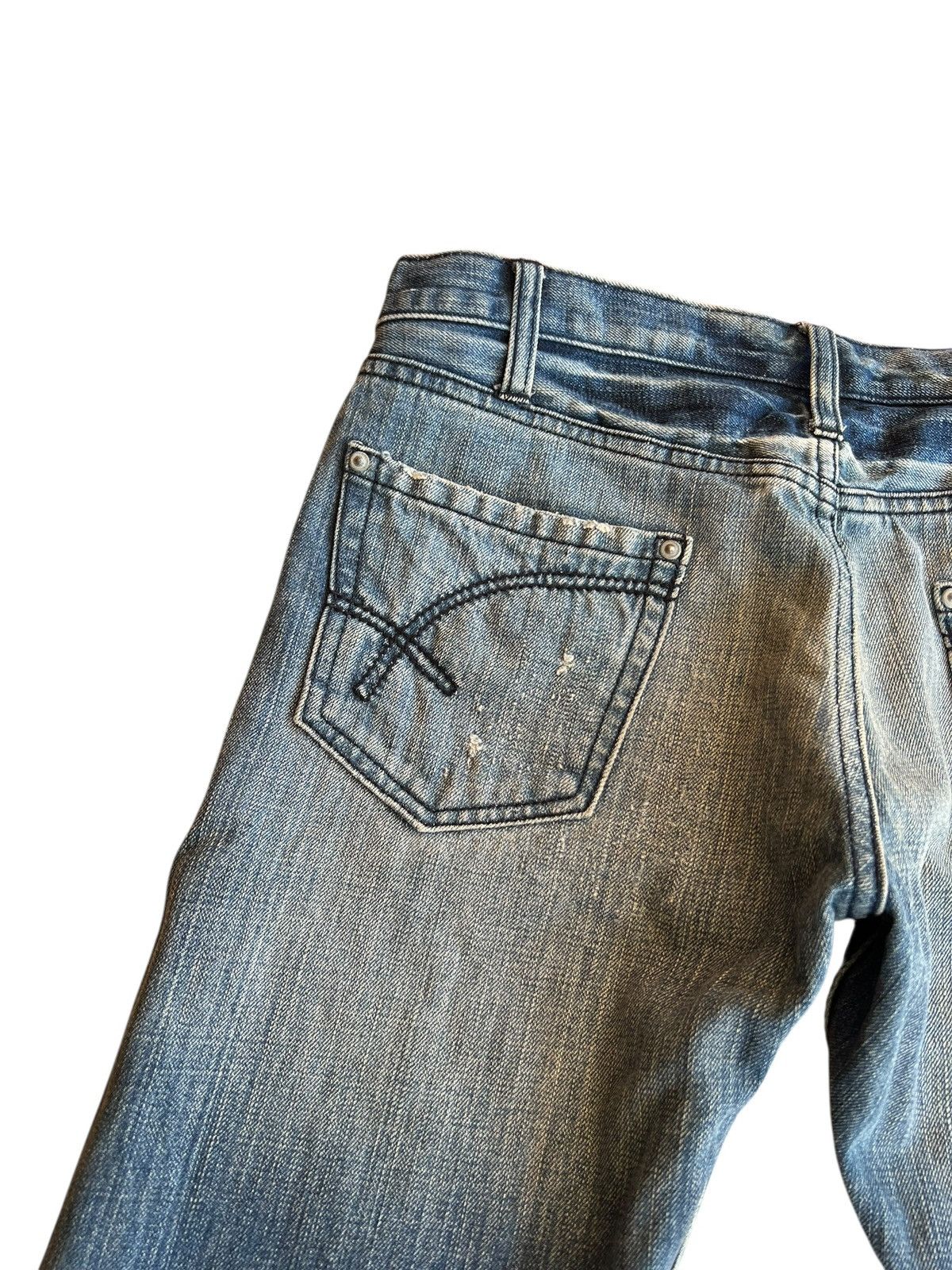 Japanese Brand Vintage Japanese Brand Burden Flare Distressed Painted Jean Size US 30 / EU 46 - 15 Thumbnail