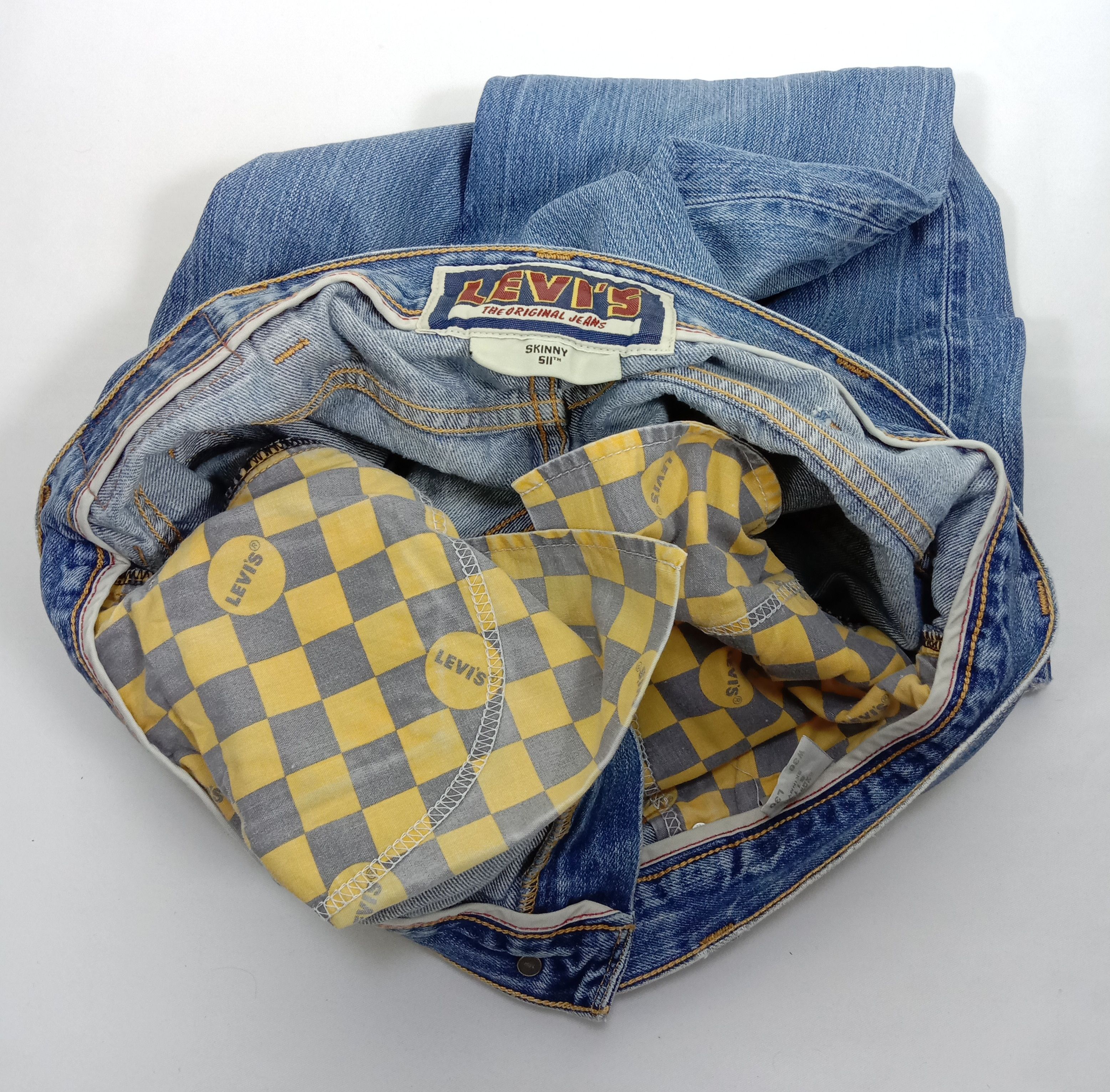 Levi's Vintage Levi's 511 Skinny Jeans Blue Wash Denim Size US 38 / EU 54 - 11 Thumbnail