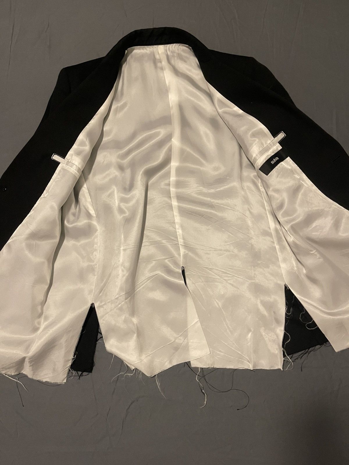 Sulvam SULVAM Black Classic Short Blazer Size 42L - 6 Thumbnail
