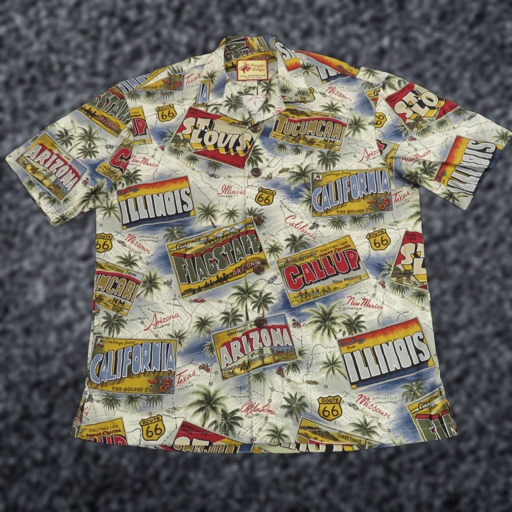 Vintage VINTAGE Paradise on a Hanger Mens Shirt Size US M / EU 48-50 / 2 - 1 Thumbnail
