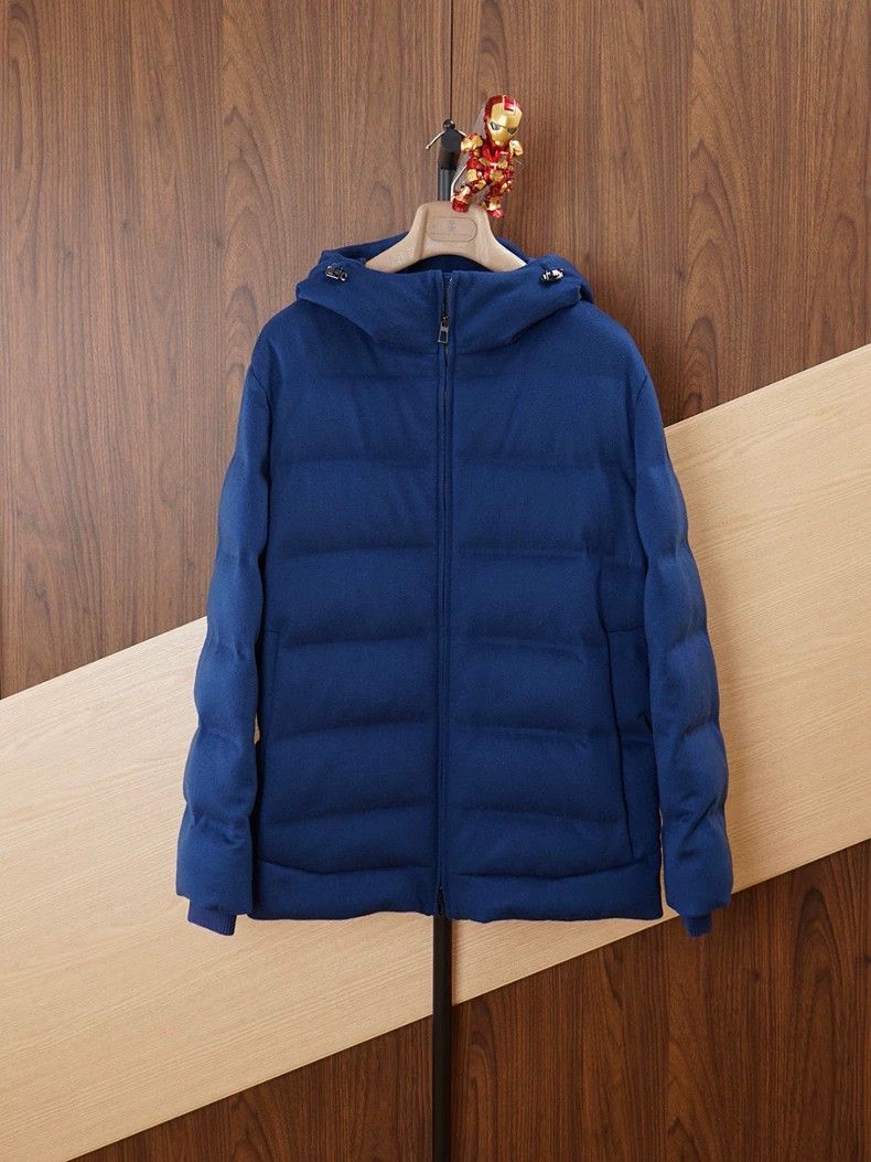 Loro Piana LORO PIANA Goat and velvet down jacket Size US L / EU 52-54 / 3 - 1 Thumbnail