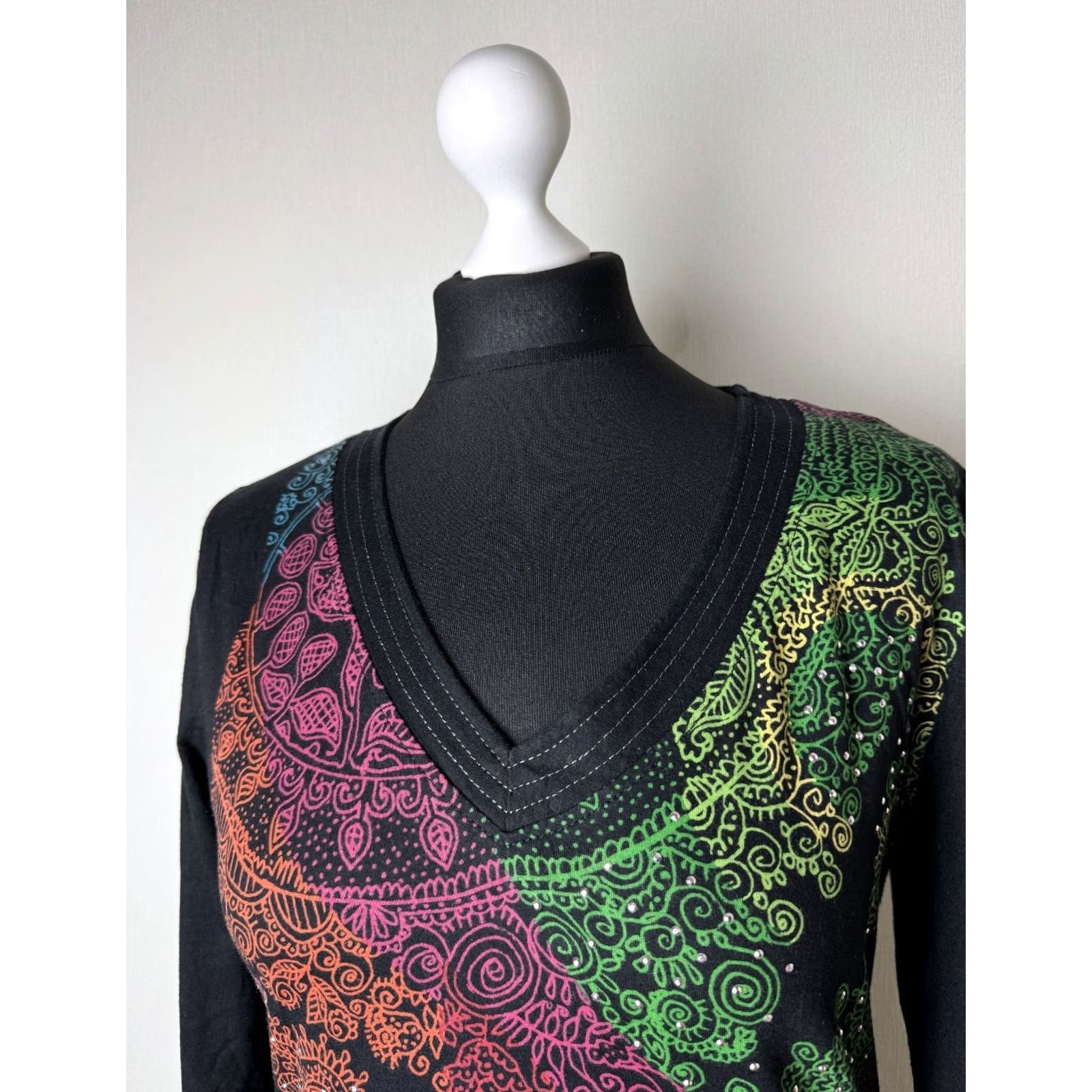 Desigual Desigual womens black Tunic Shirt Size M Size M / US 6-8 / IT 42-44 - 2 Thumbnail