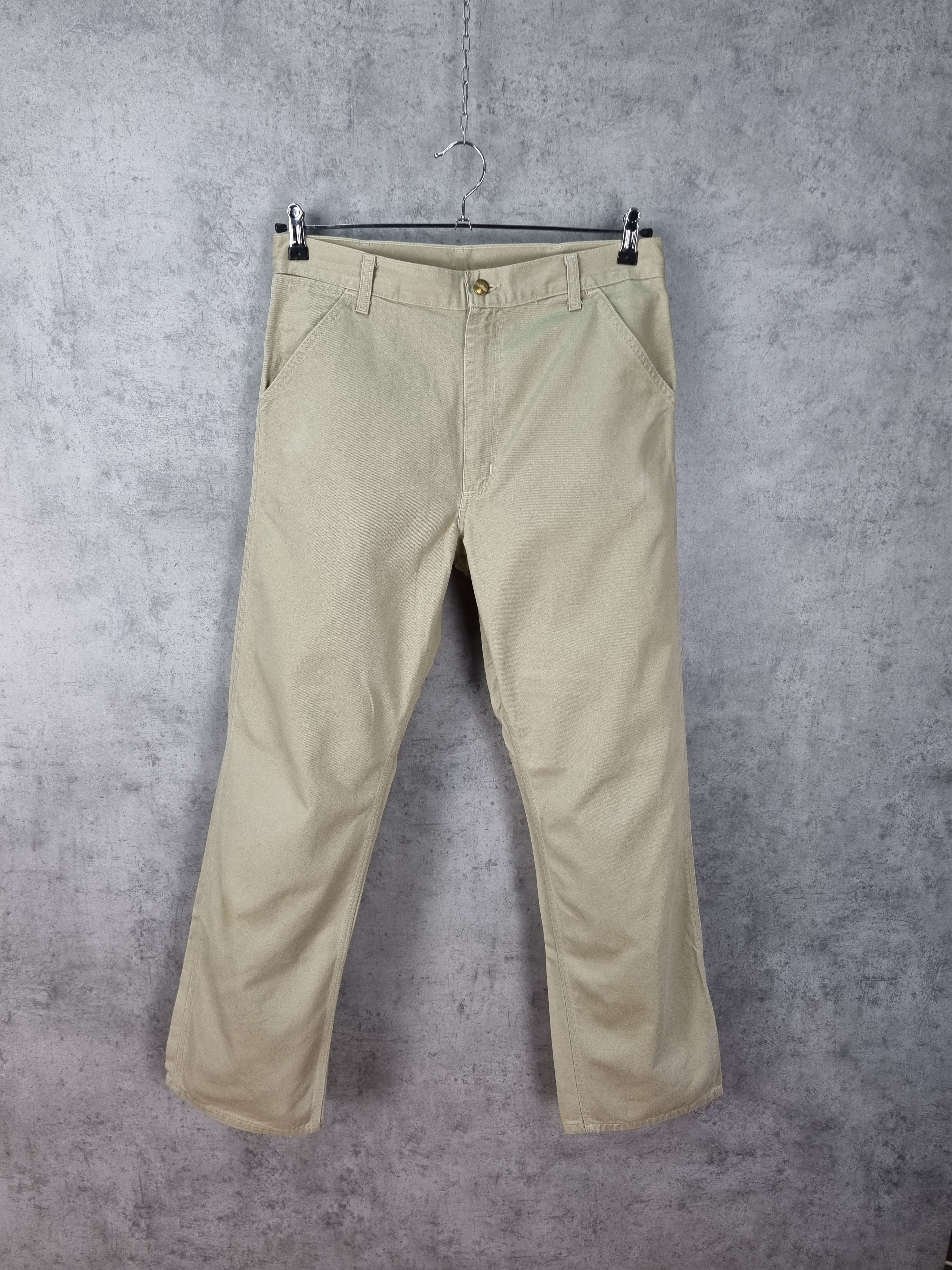 Vintage Carhartt Casual Beige Pants Size US 32 / EU 48 - 2 Thumbnail