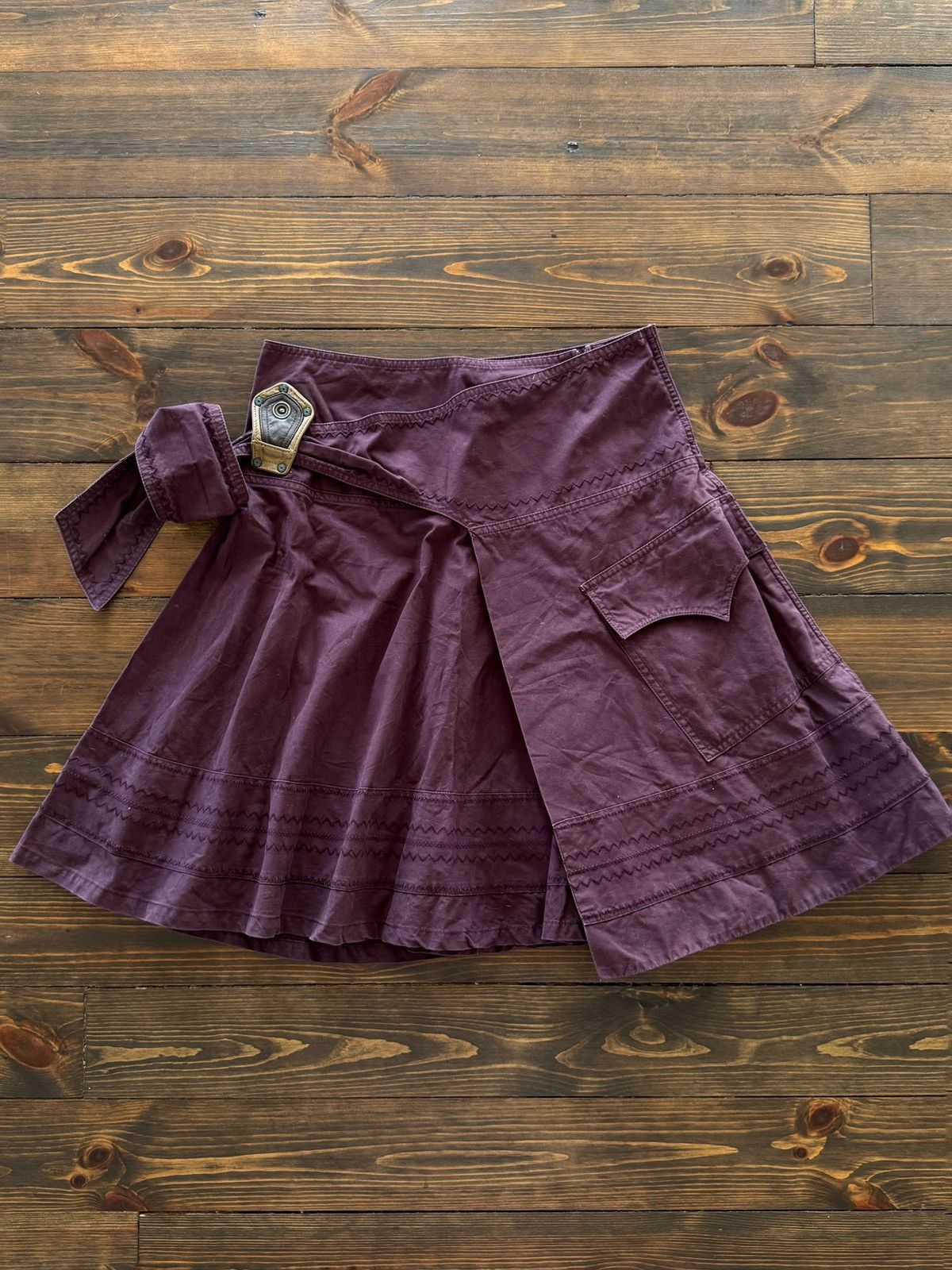 Diesel Y2K Glamour Unique Design Japanese Goth Mini Skirt