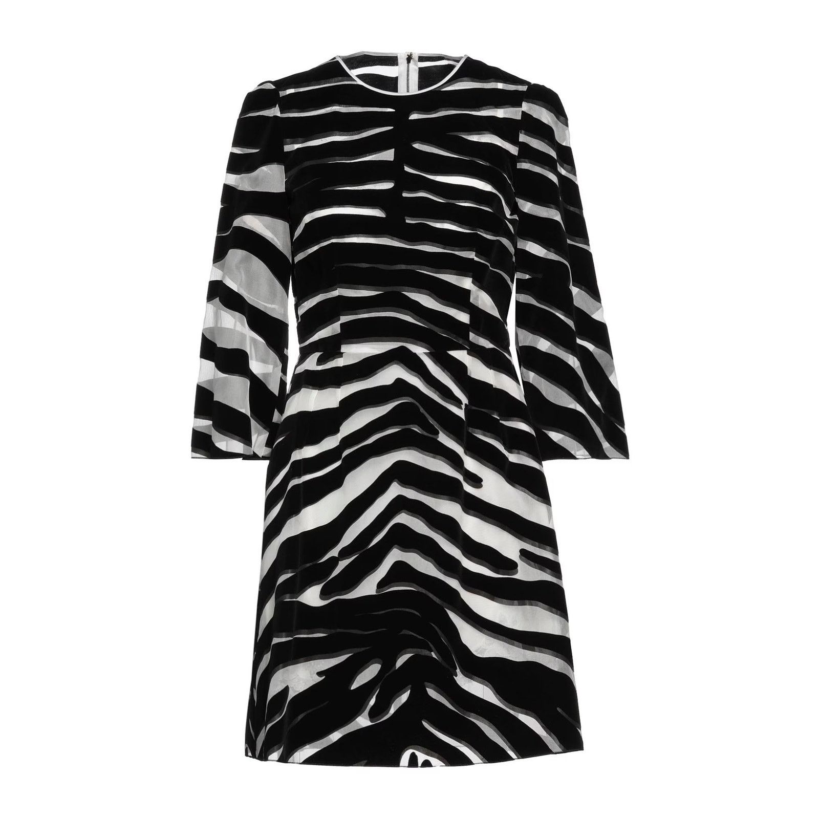 Dolce & Gabbana NWT DOLCE & GABBANA Runway Zebra Print Mini Dress Black 44 Size M / US 6-8 / IT 42-44 - 5 Thumbnail