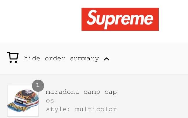Supreme 2024 S/S MARADONA CAMP CAP (MULTICOLOR) | Grailed