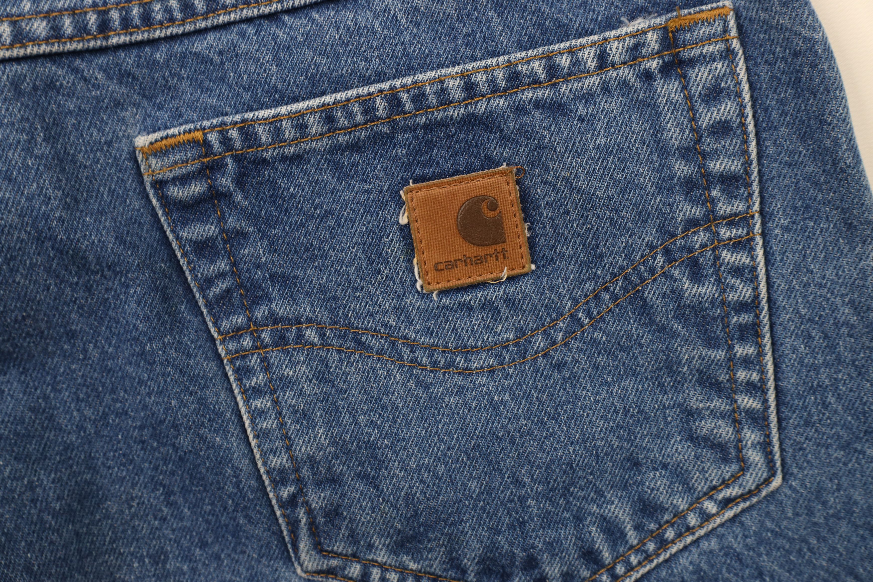 Carhartt × Vintage Vintage Carhartt Loose Fit Wide Leg Denim Jeans Blue Cotton Size US 42 / EU 58 - 15 Thumbnail