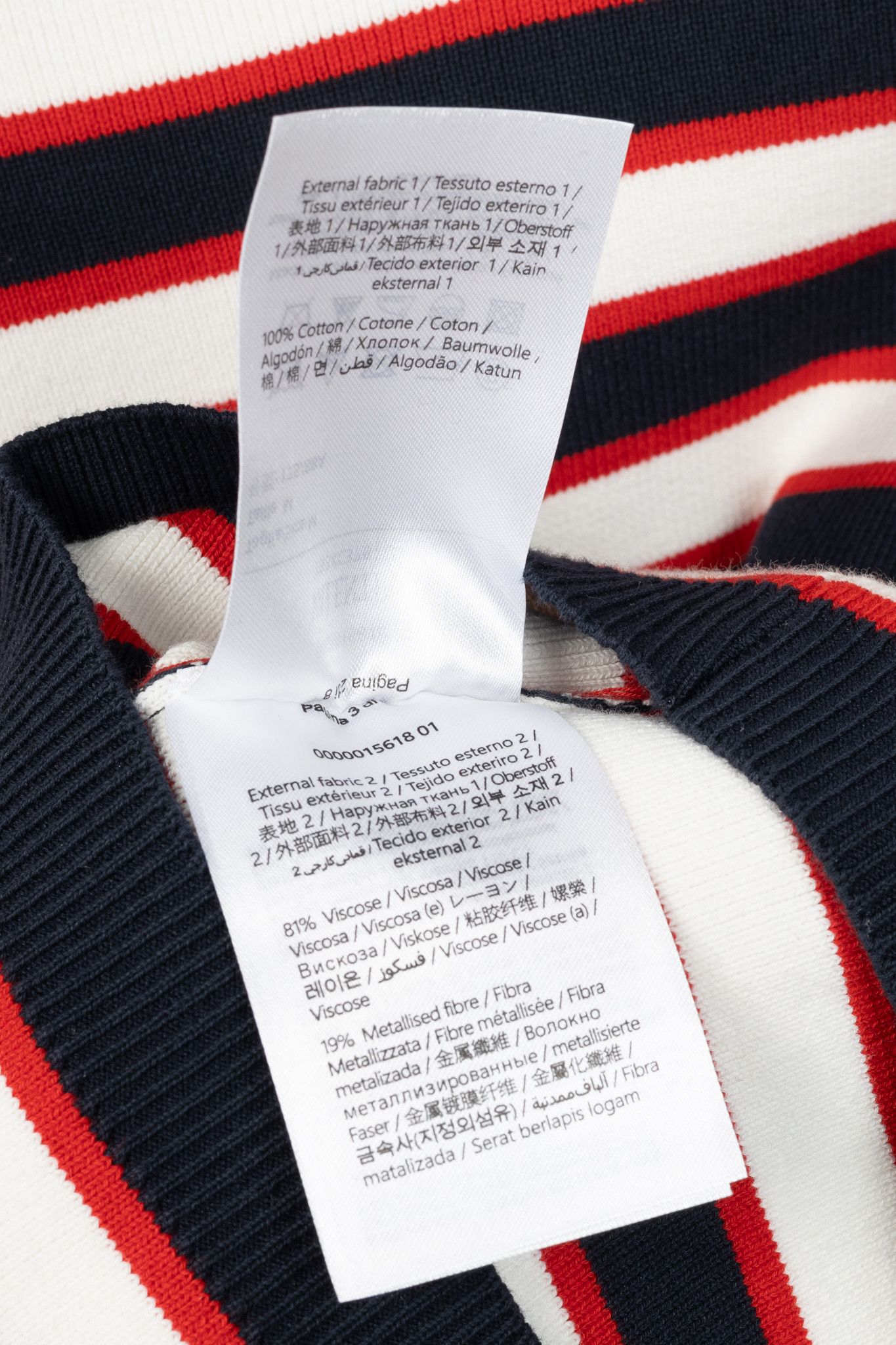 Valentino Valentino Navy & White Striped Cotton Sweater Size M / US 6-8 / IT 42-44 - 9 Thumbnail