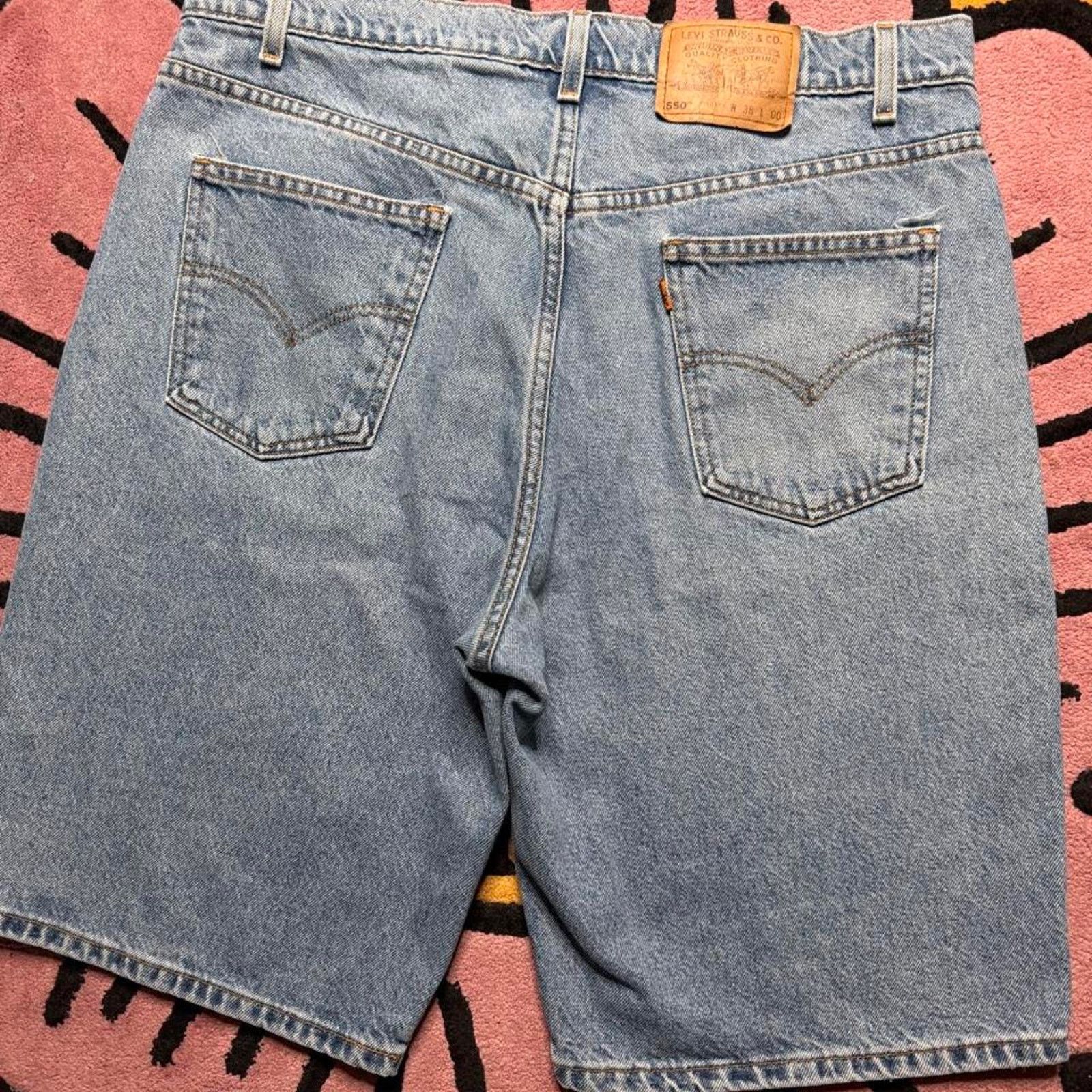 Levi's × Vintage Vintage Levi’s Strauss 550 Relaxed Fit Orange Tab Jean Short Size US 38 / EU 54 - 8 Thumbnail