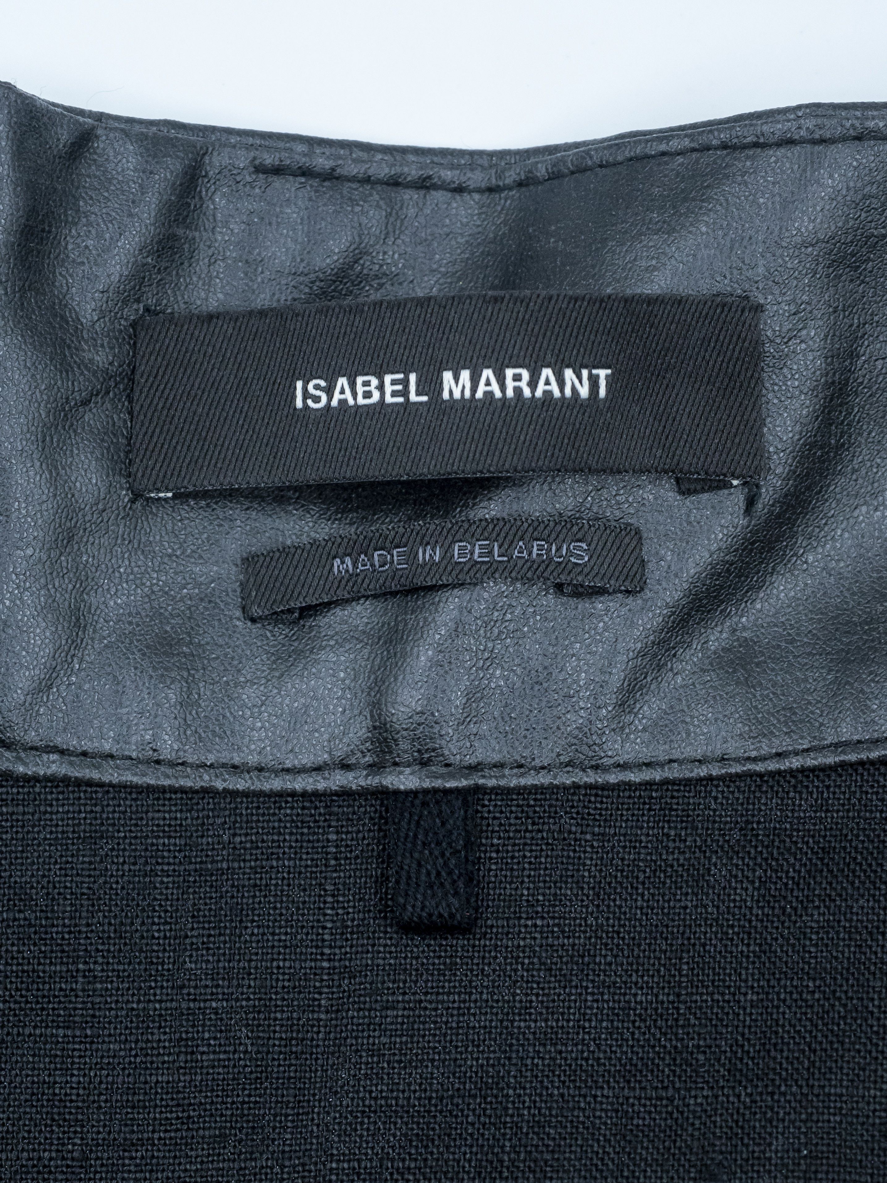 Isabel Marant Isabel Marant Black Leather -like Midi Skirt Size XS / US 0-2 / IT 36-38 - 6 Thumbnail