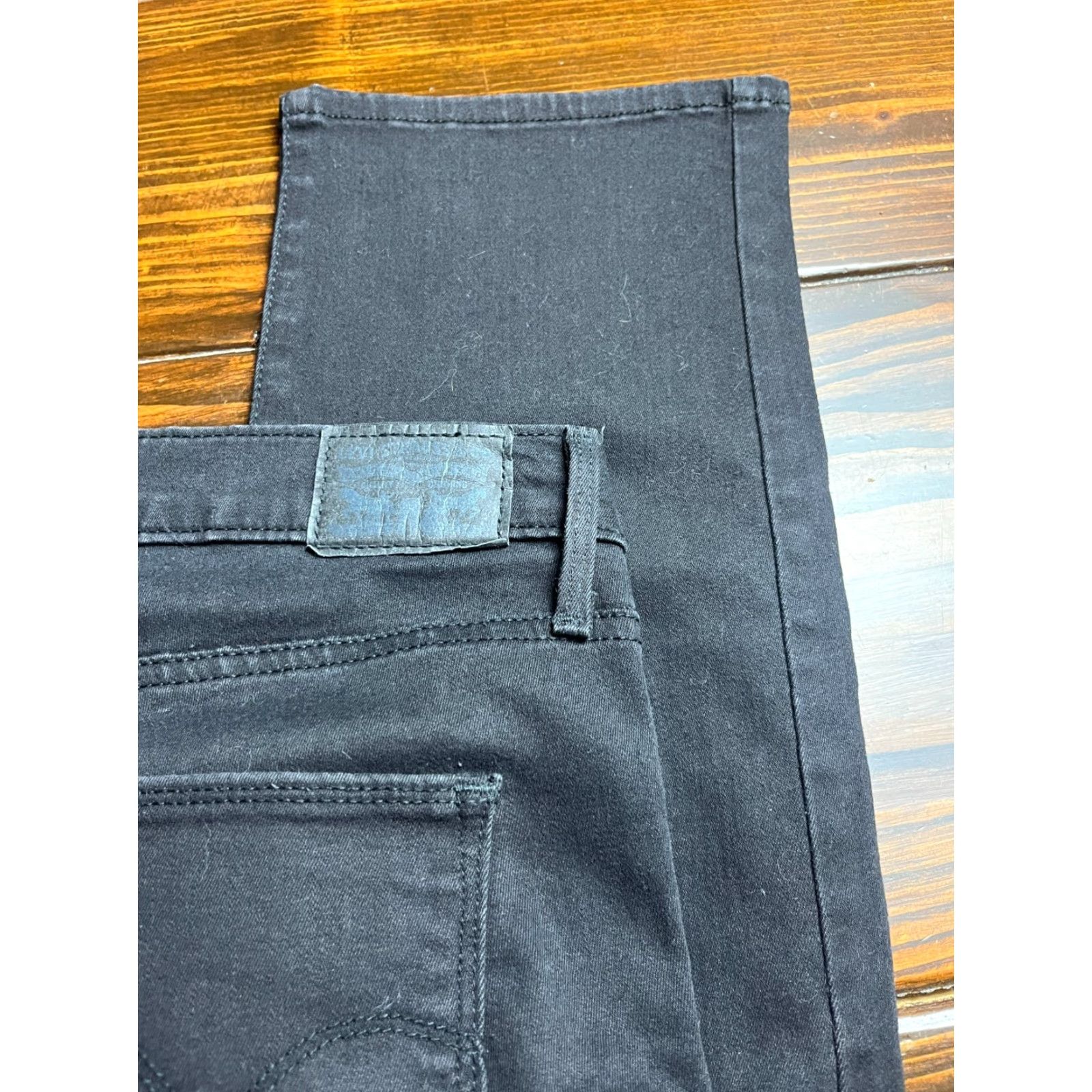 Levi's Levi's Jeans Men's 30x32 Black Denim Slimming Straight Pockets Mens Size US 30 / EU 46 - 3 Thumbnail