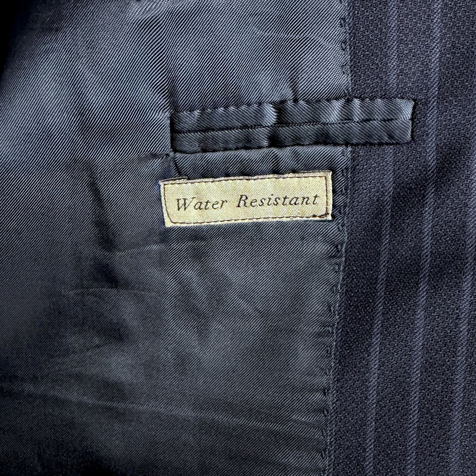 Canali Canali Blazer 48R Blue Pinstripe Water Resistant 100% Wool Size 48R - 9 Thumbnail