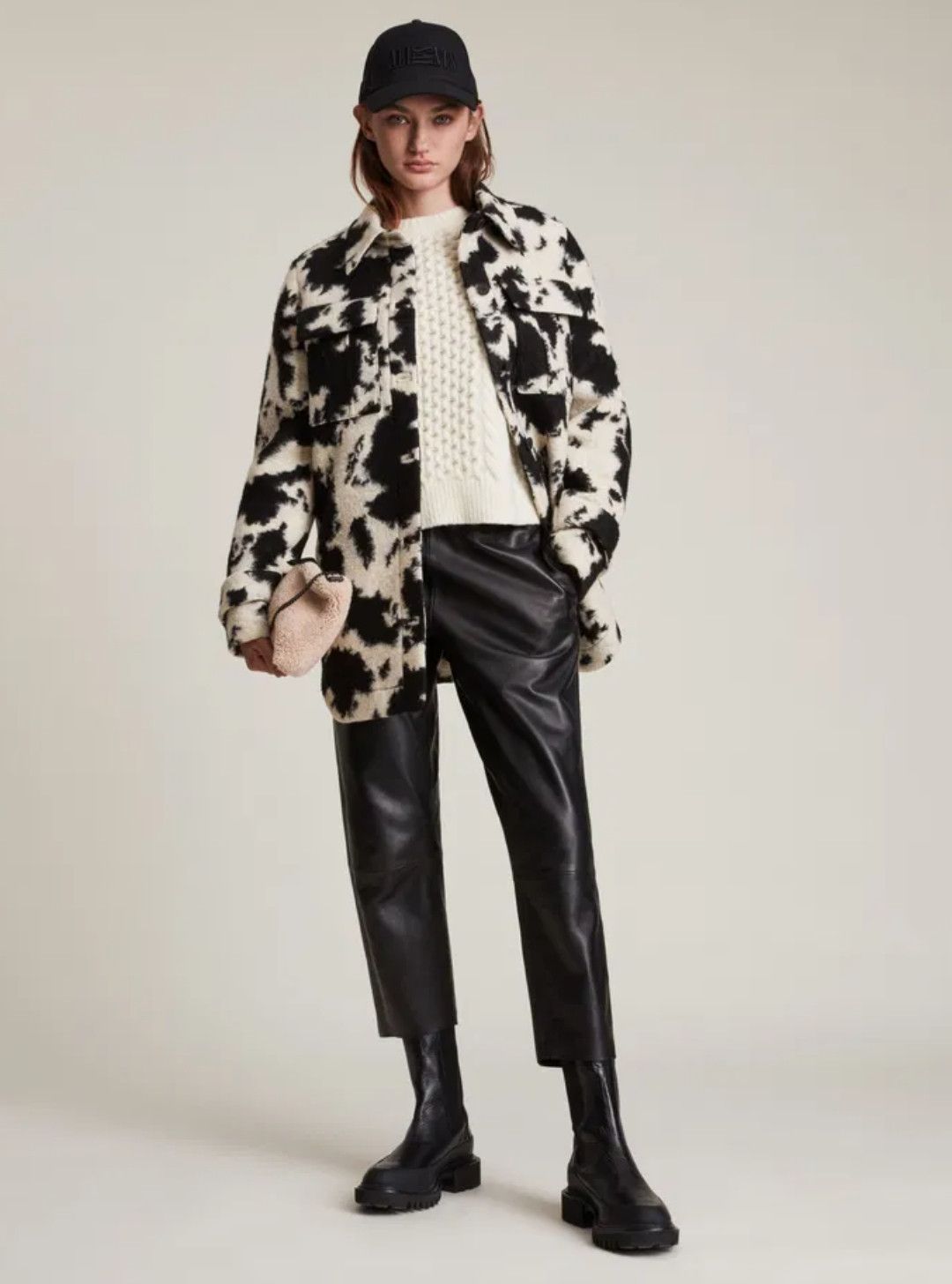 Allsaints Allsaints Jessa Jacket Coast Italian Monochrome Camo Print Size M / US 6-8 / IT 42-44 - 14 Thumbnail