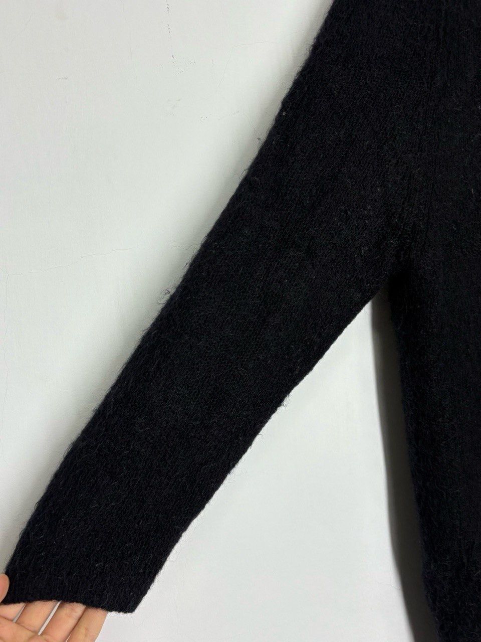 Sezane La Maille Sezane Mohair Black Cardigan Size S / US 4 / IT 40 - 7 Thumbnail