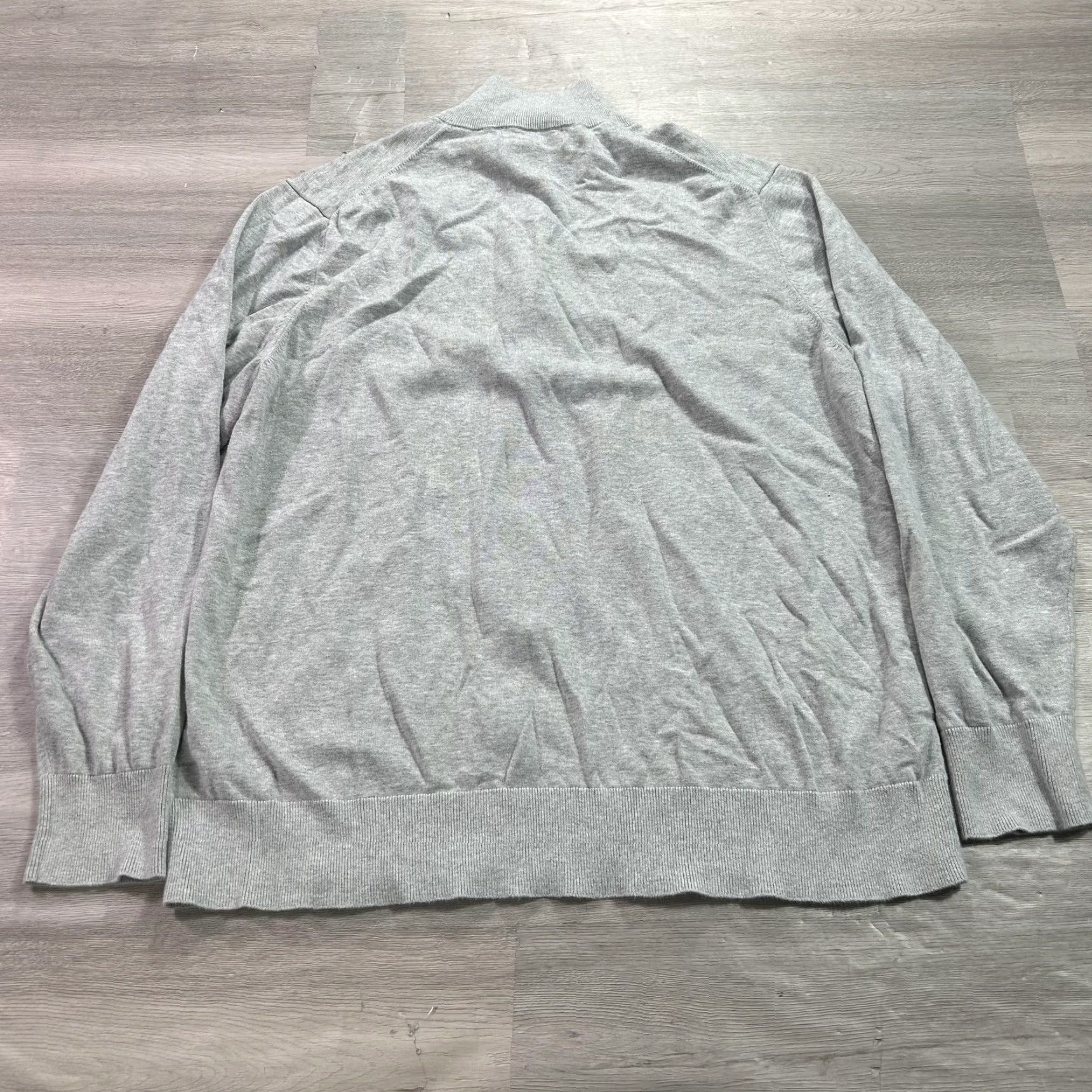 Brooks Brothers Brooks Brothers Sweater Mens XL Gray Supima Cotton 1/4 Zip Mock Neck Pullover Size US XL / EU 56 / 4 - 2 Thumbnail
