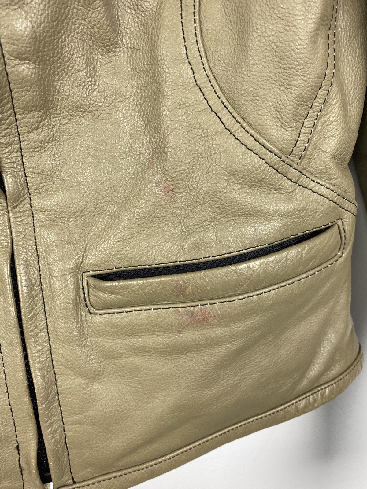 Genuine Leather Frank Thomas Leather Jacket Women Racing Moto Marlboro BMW Size M / US 6-8 / IT 42-44 - 4 Thumbnail