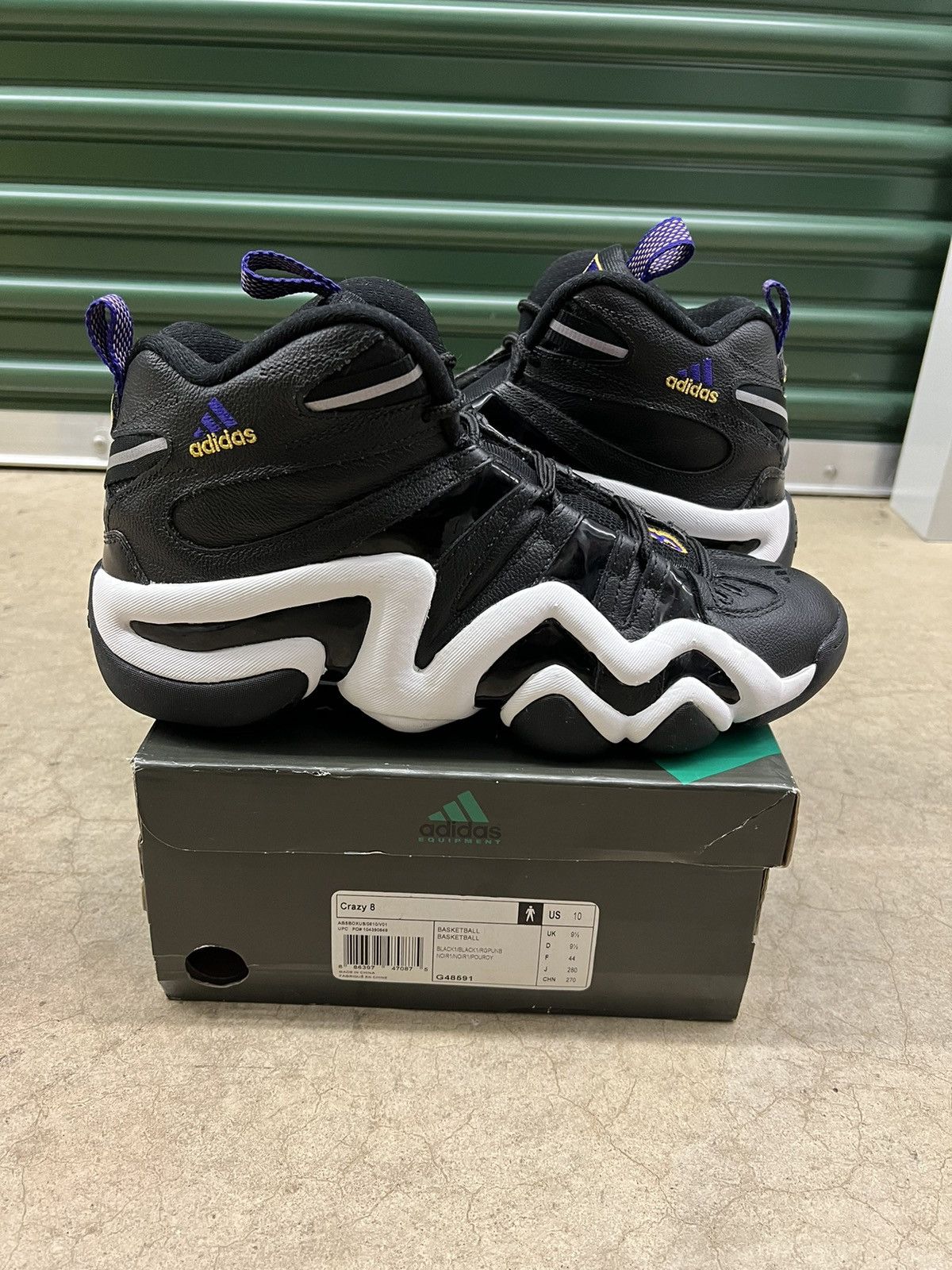 Adidas Crazy 8 Grey store Size 10