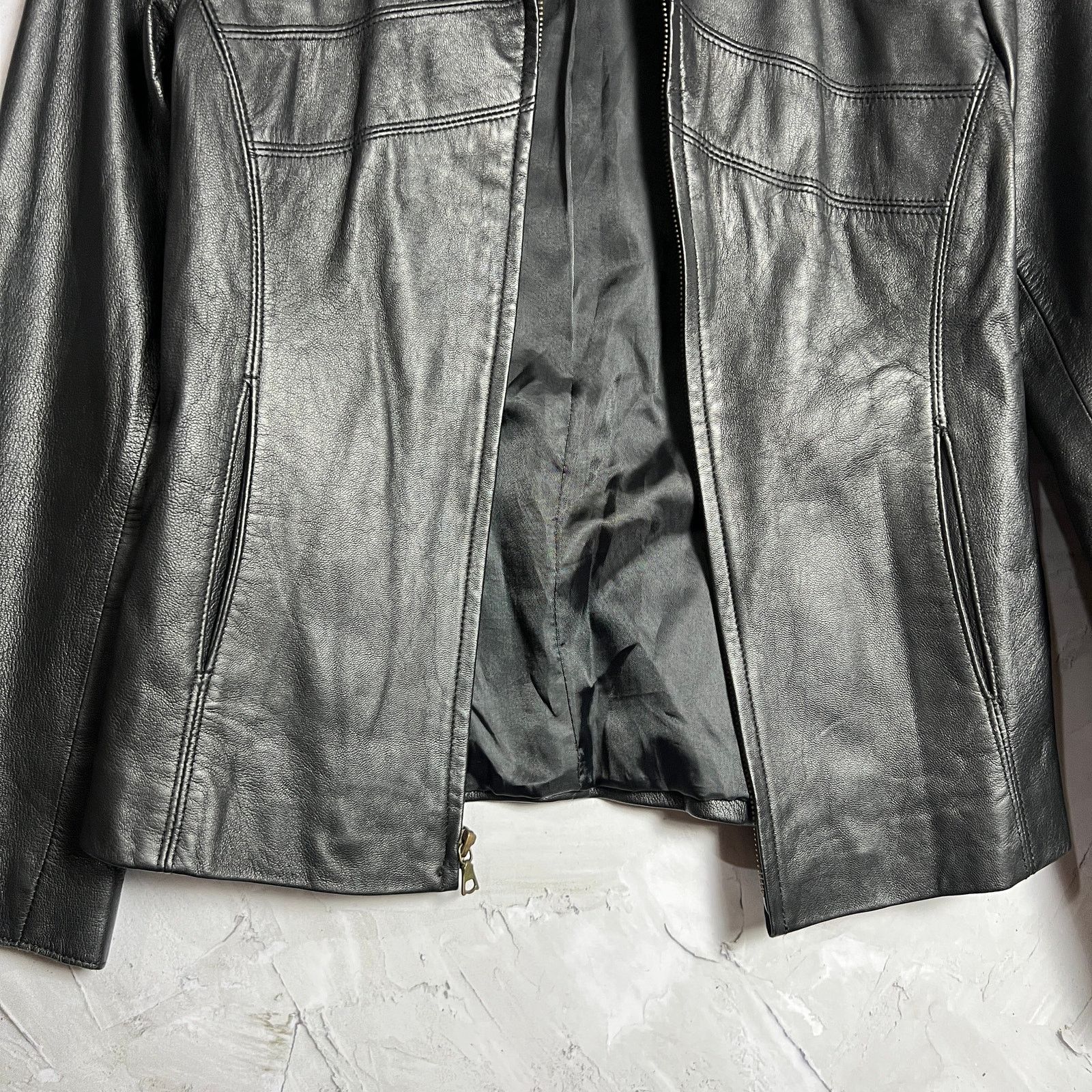Other Abandon Italian Leather Moto Jacket Black Lace-Up XS Size XS / US 0-2 / IT 36-38 - 10 Thumbnail