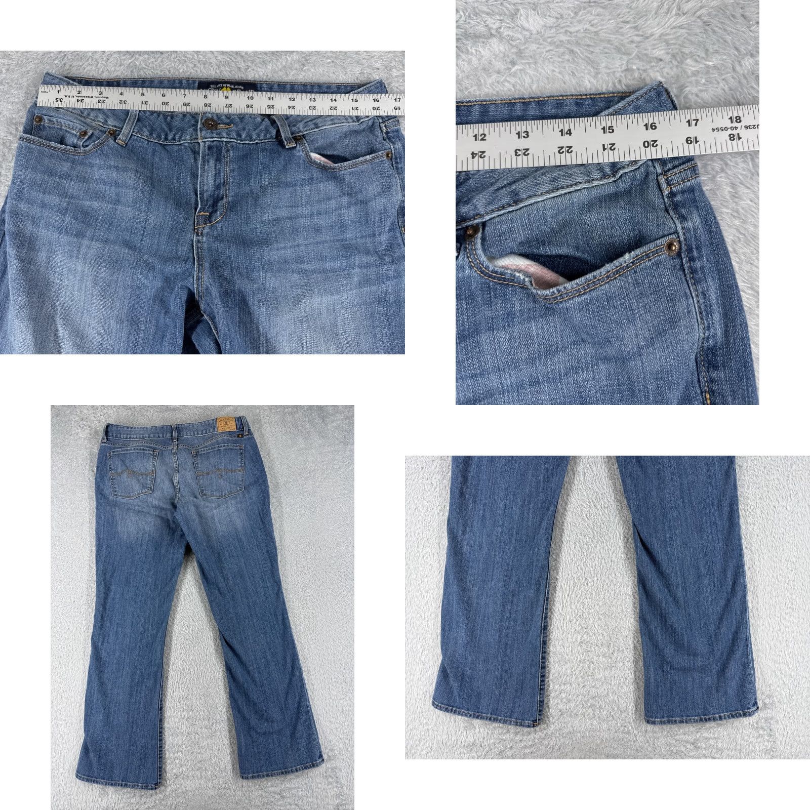 Lucky Brand Lucky Brand Jeans Women 14 Blue Denim Bootcut Mid Rise Cotton Blend 32x30 Vintage USA 5-Pocket Mens? Size 36" / US 14 / IT 50 - 9 Thumbnail