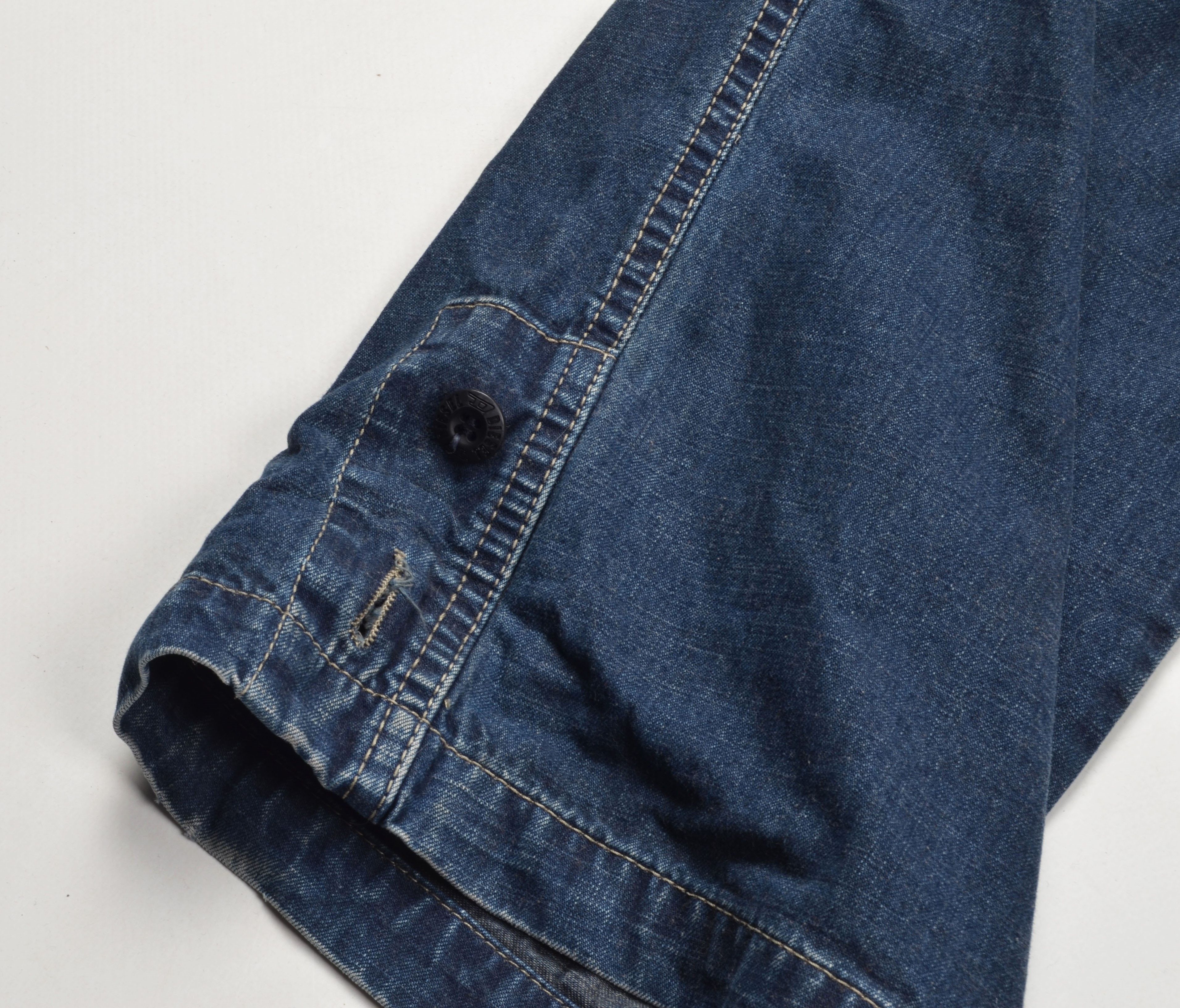 Diesel Diesel The Luxury of Durt Baggy Faded Blue Denim Jeans Y2K Size US 33 - 5 Thumbnail