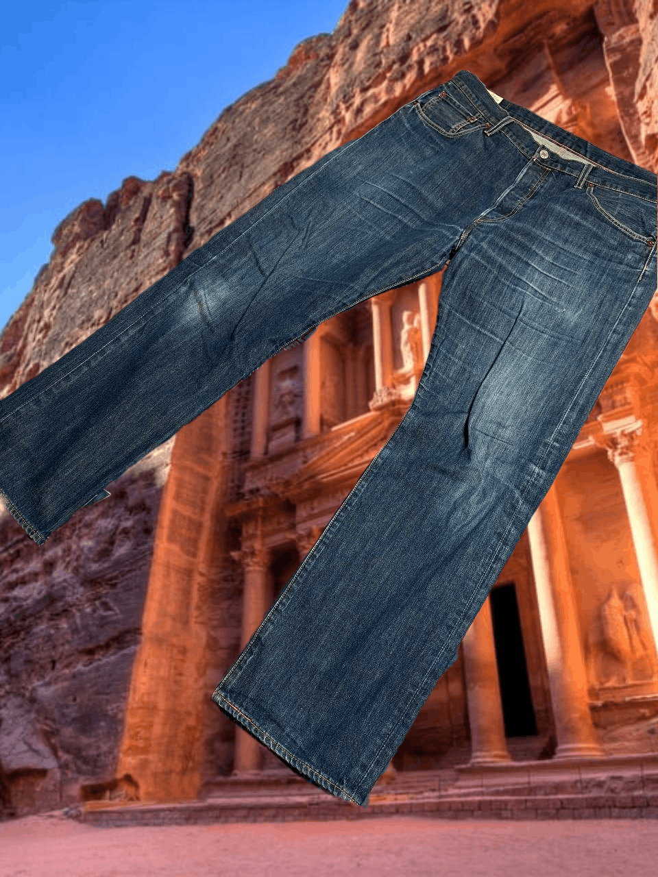 Levi's jeans pants Levi's 501 blue Y2K vintage w38 streetwear Size US 38 / EU 54 - 1 Thumbnail