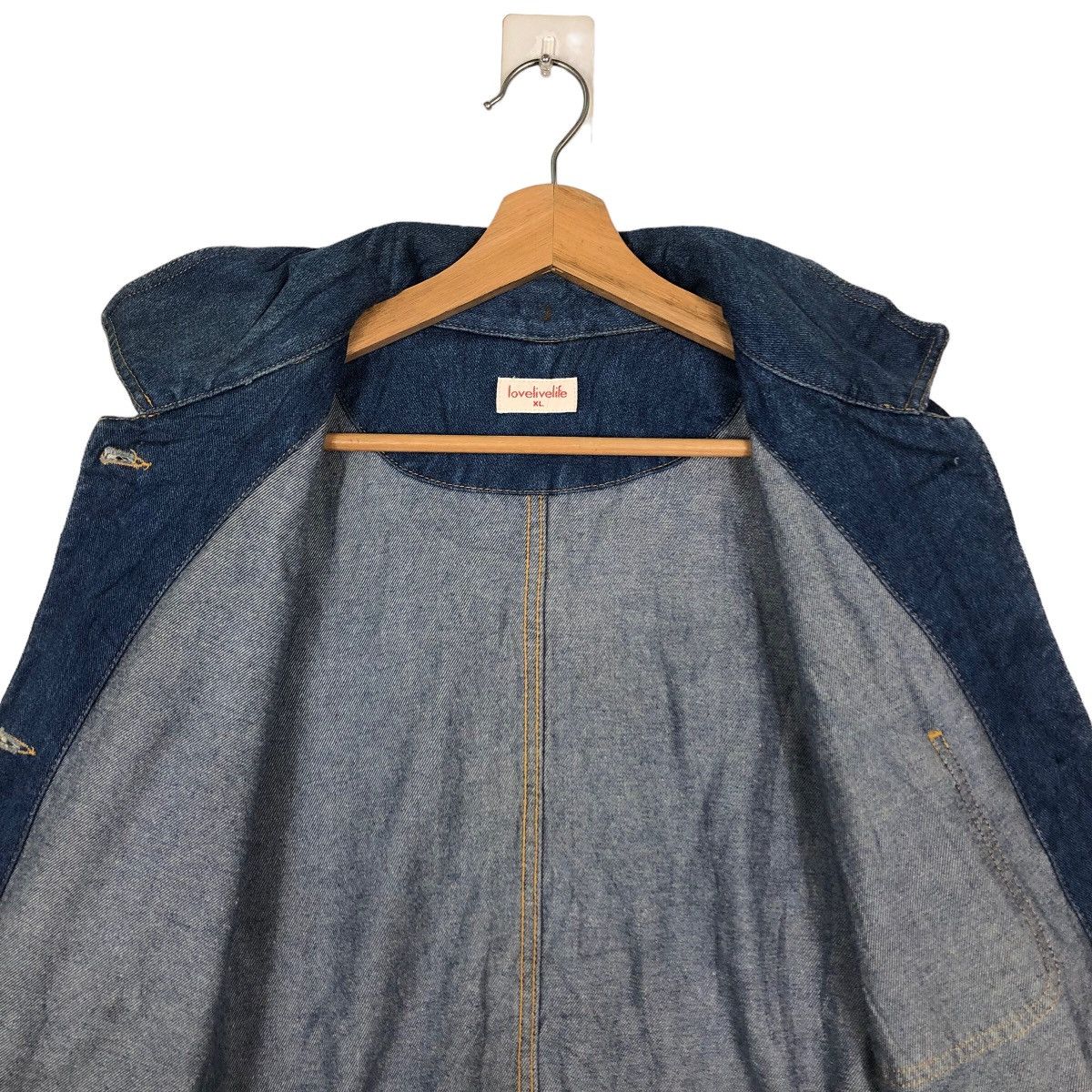 Japanese Brand 🔥Chore Work Denim Jacket Lovelivelife Issey Miyake Design Size US XL / EU 56 / 4 - 11 Thumbnail